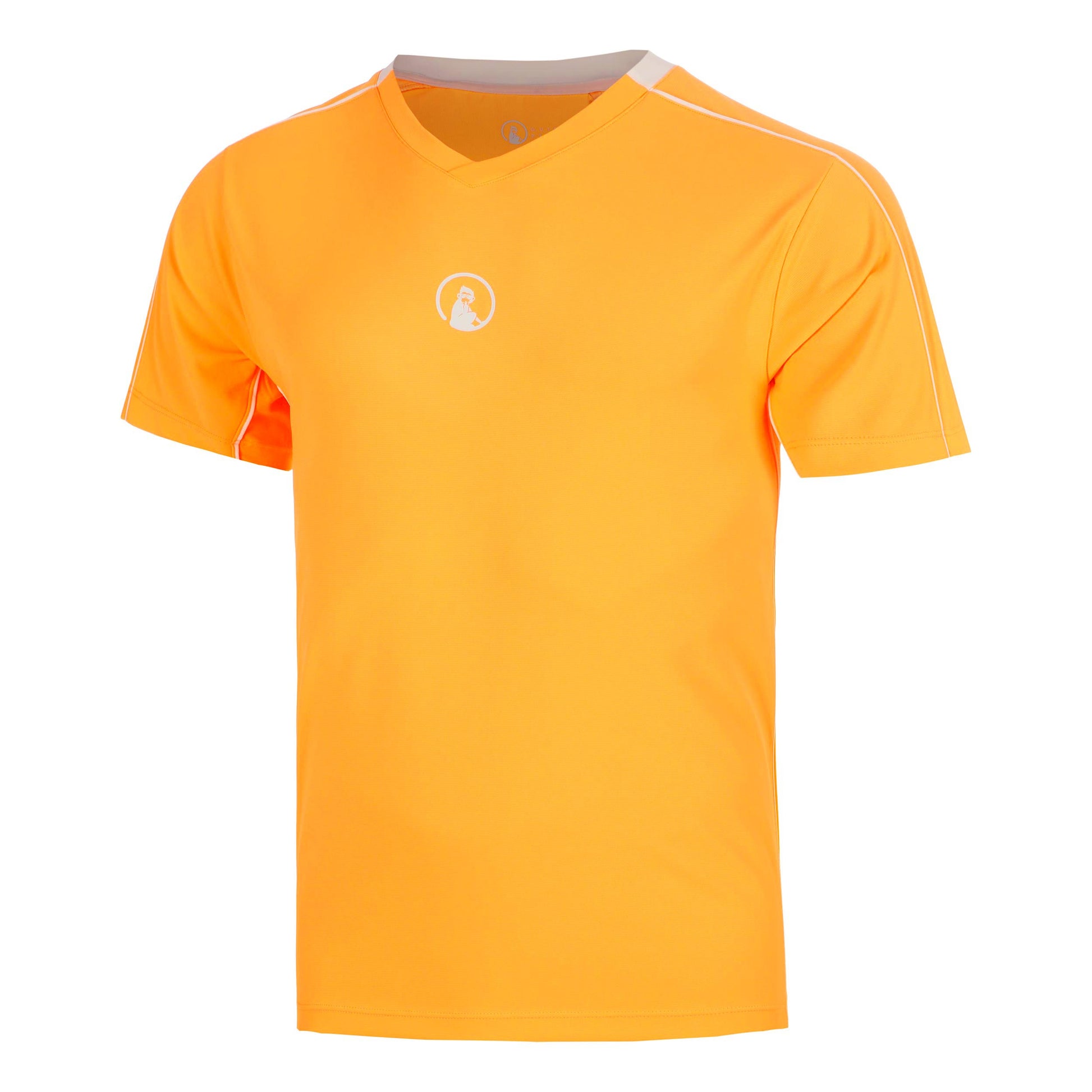 Quiet Please Glow Topspin V-Neck Maglietta Uomini - arancione