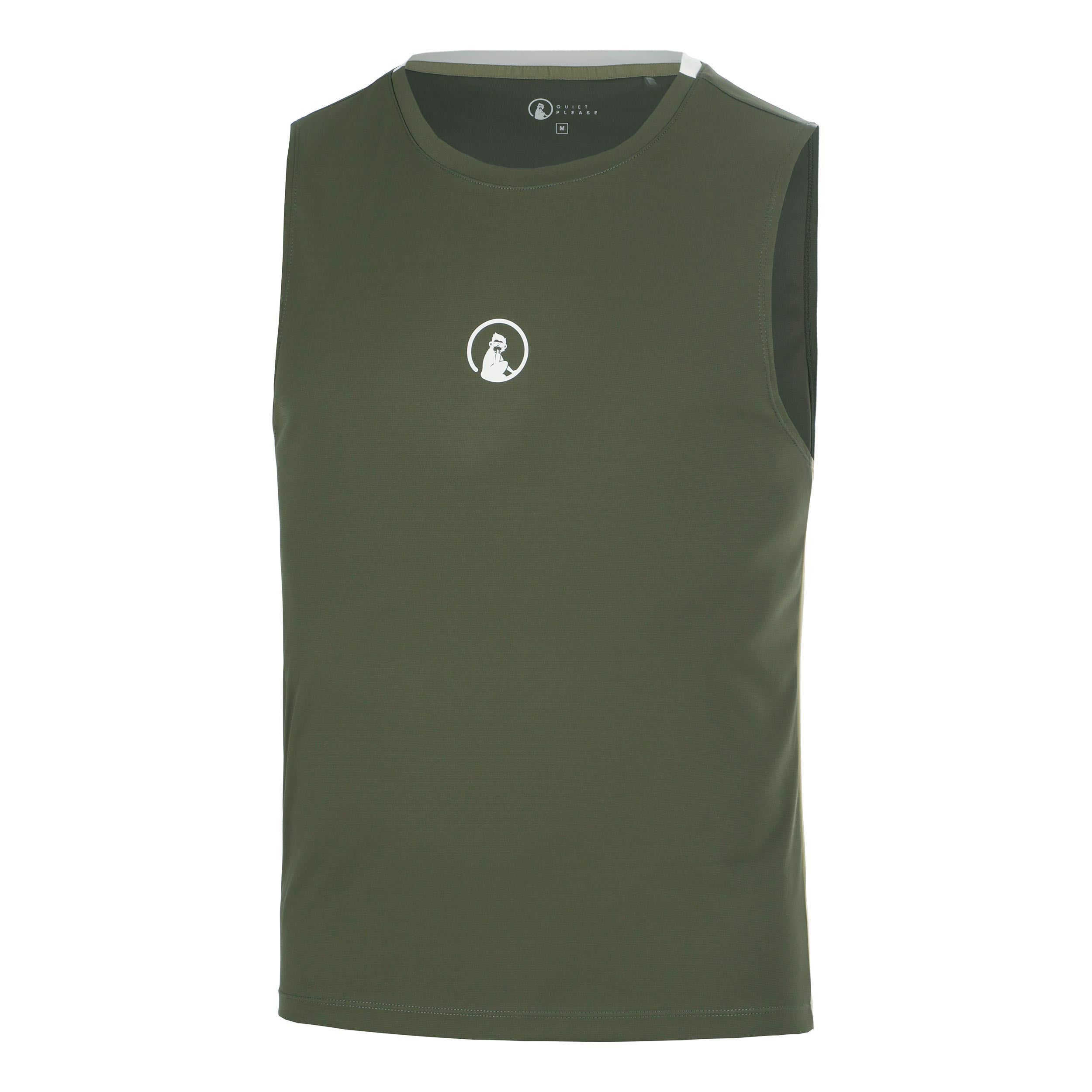 Quiet Please Memories Winner Tech Tank-Top Herren - dunkelgrün