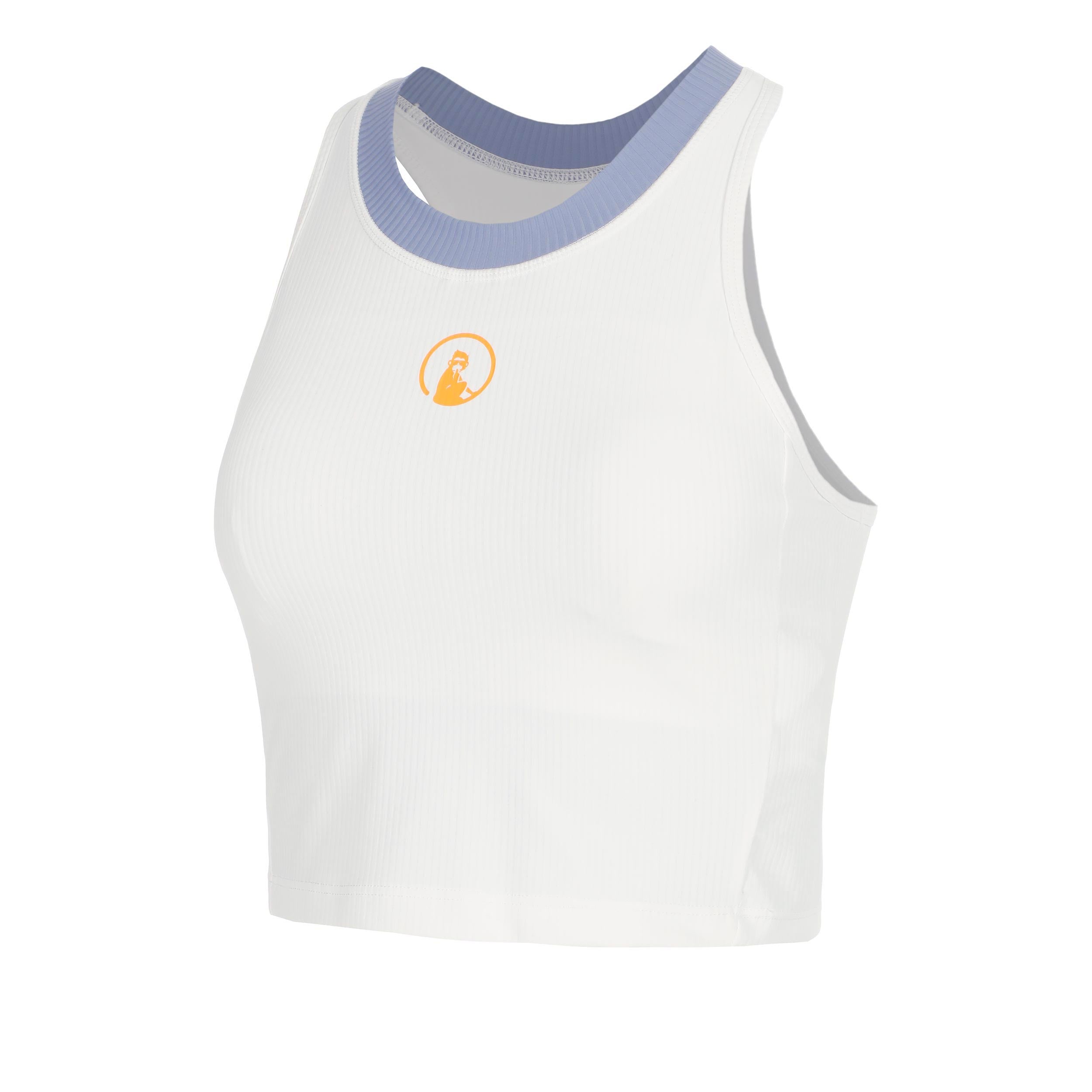 Quiet Please Glow Rib Crop Débardeur tank top Femmes - crème