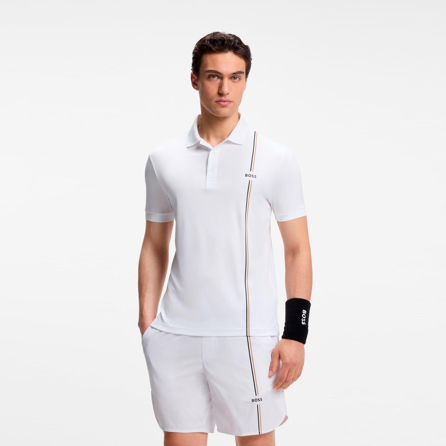 BOSS Game 3 Polo Uomini - bianco