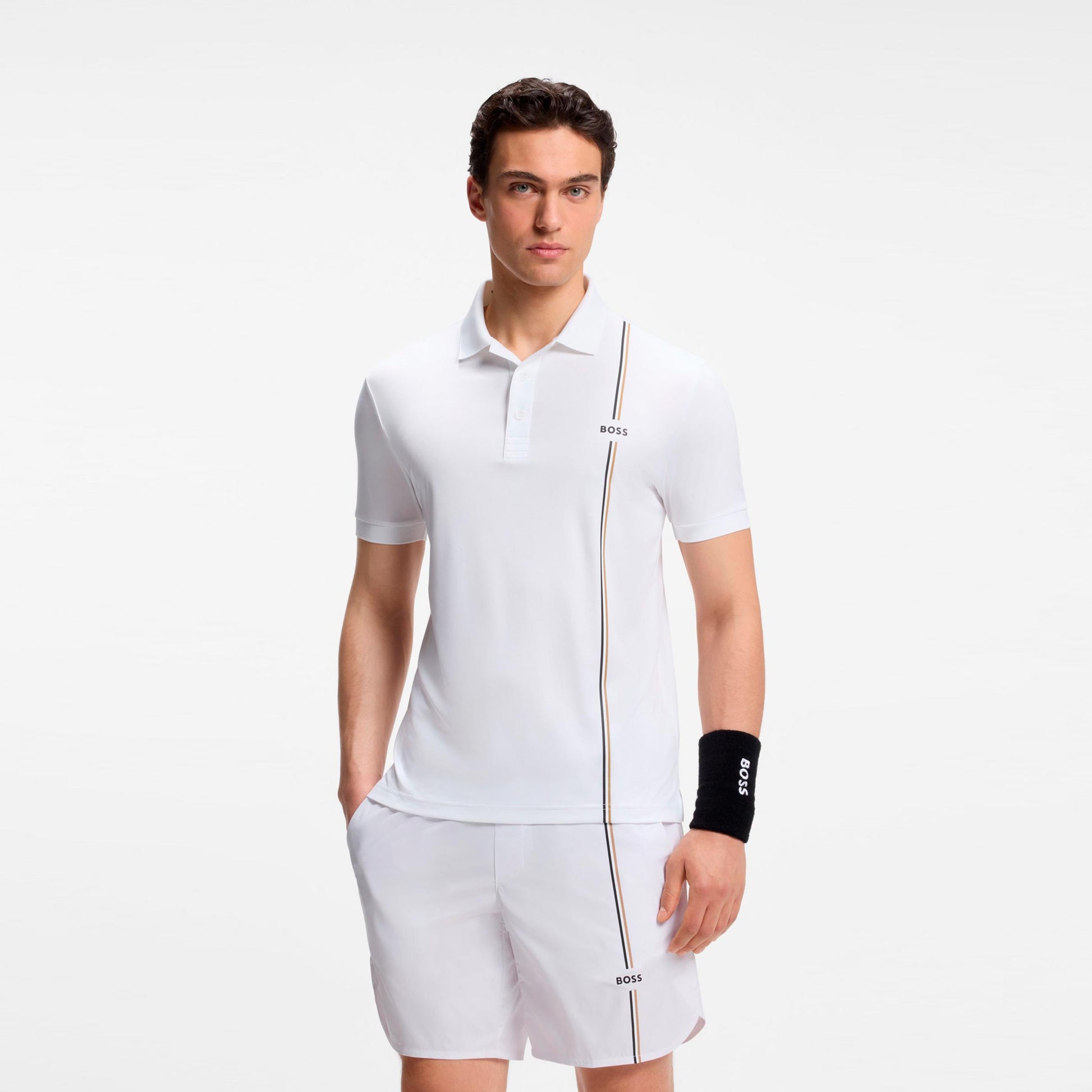 BOSS Game 3 Polo Uomini - bianco