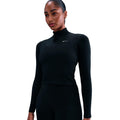 One Dri-Fit Quarter Zip Haut manches longues Femmes - noir