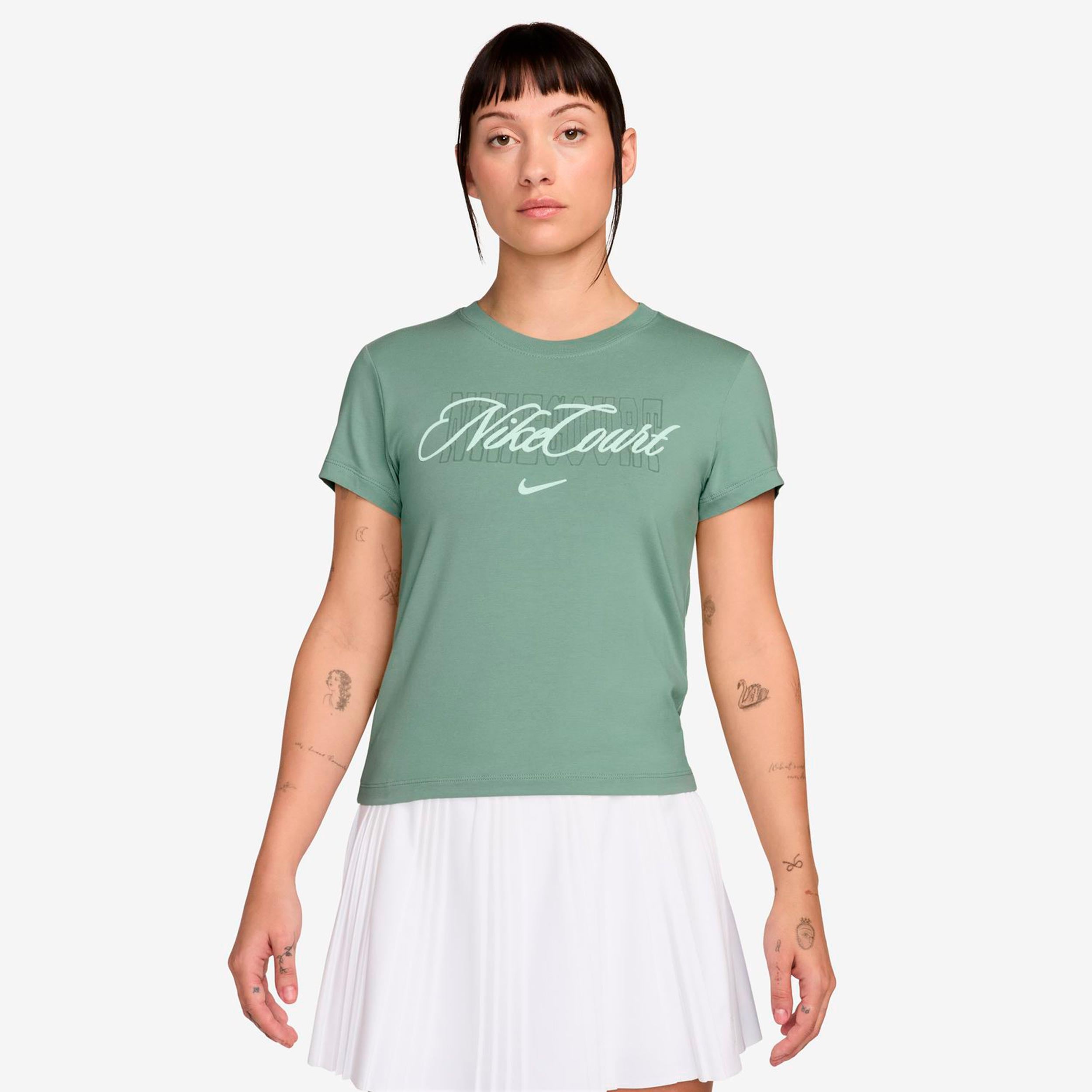 Nike Heritage T-shirt Femmes - blanc cassé, vert
