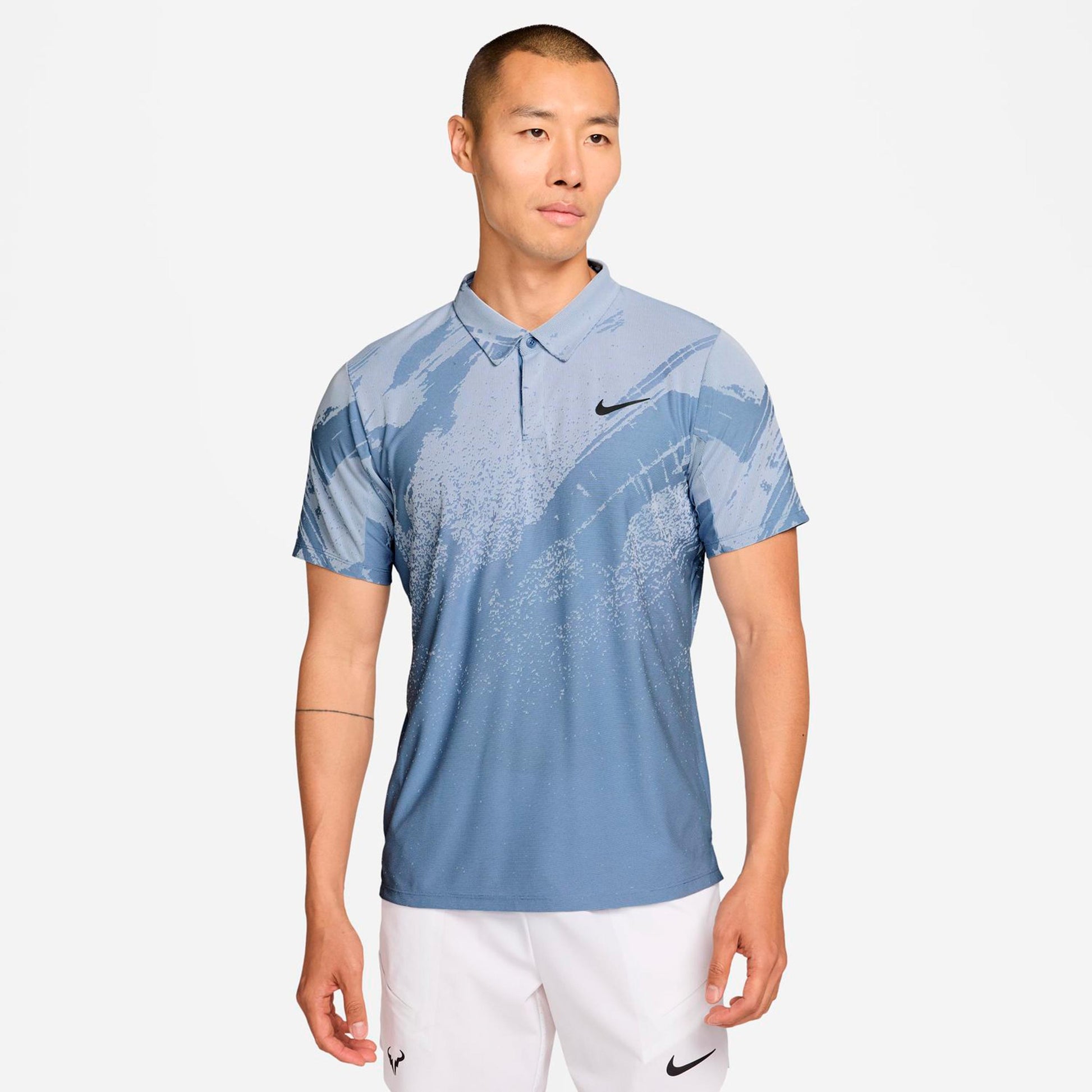 Nike Jannik Sinner Court Dri-Fit Advantage Slam Polo Hommes - bleu petrol, bleu clair