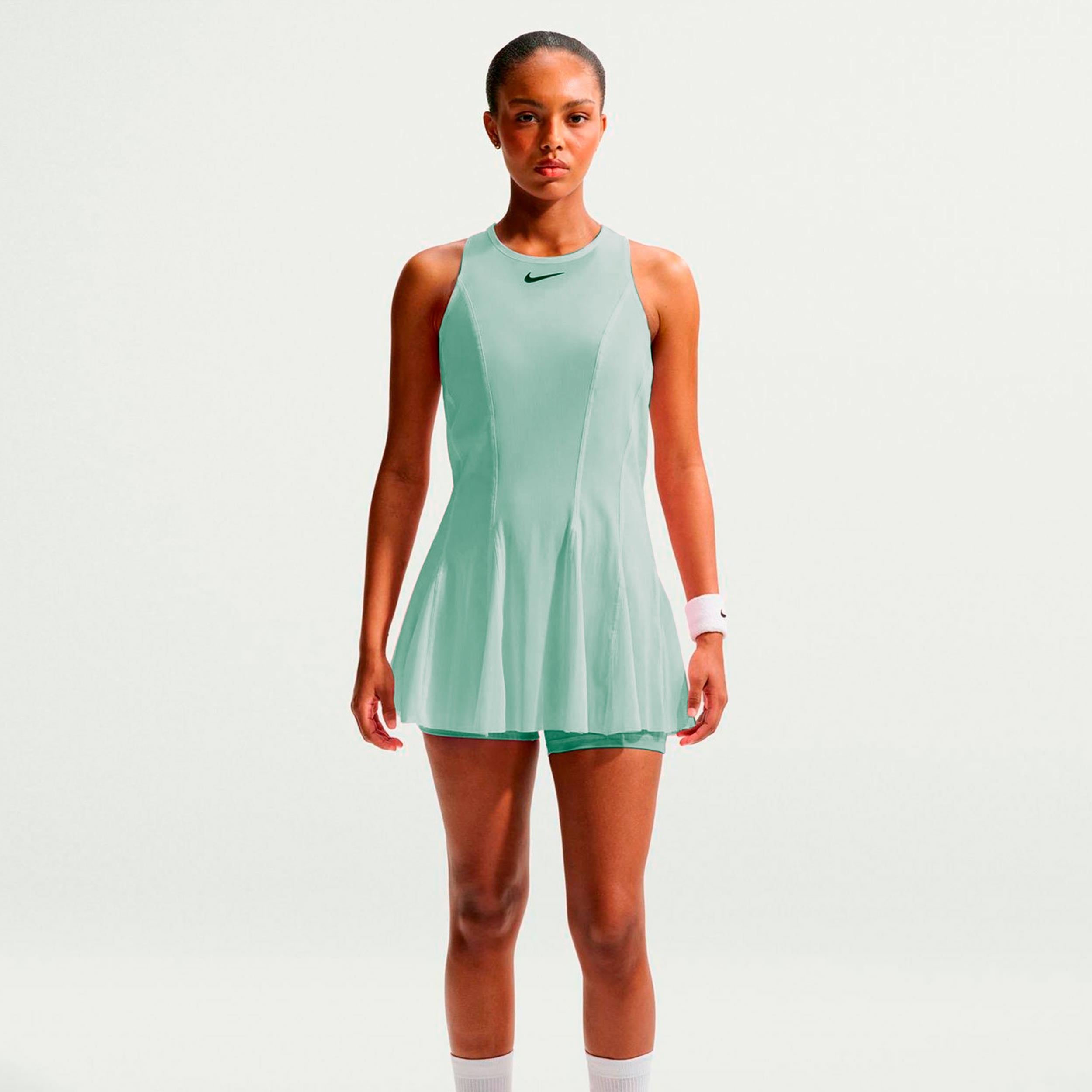 Nike Court Slam  Kleid Damen - salbei, schwarz
