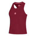 Freeze Out Racerback Printed  Canottiera Donna - rosso scuro