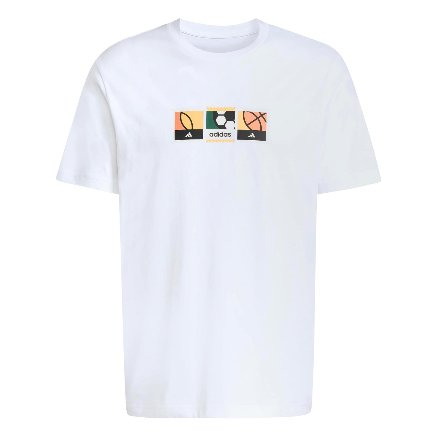 adidas MOS Stamps Graphic T-Shirt Herren - weiß, mehrfarbig