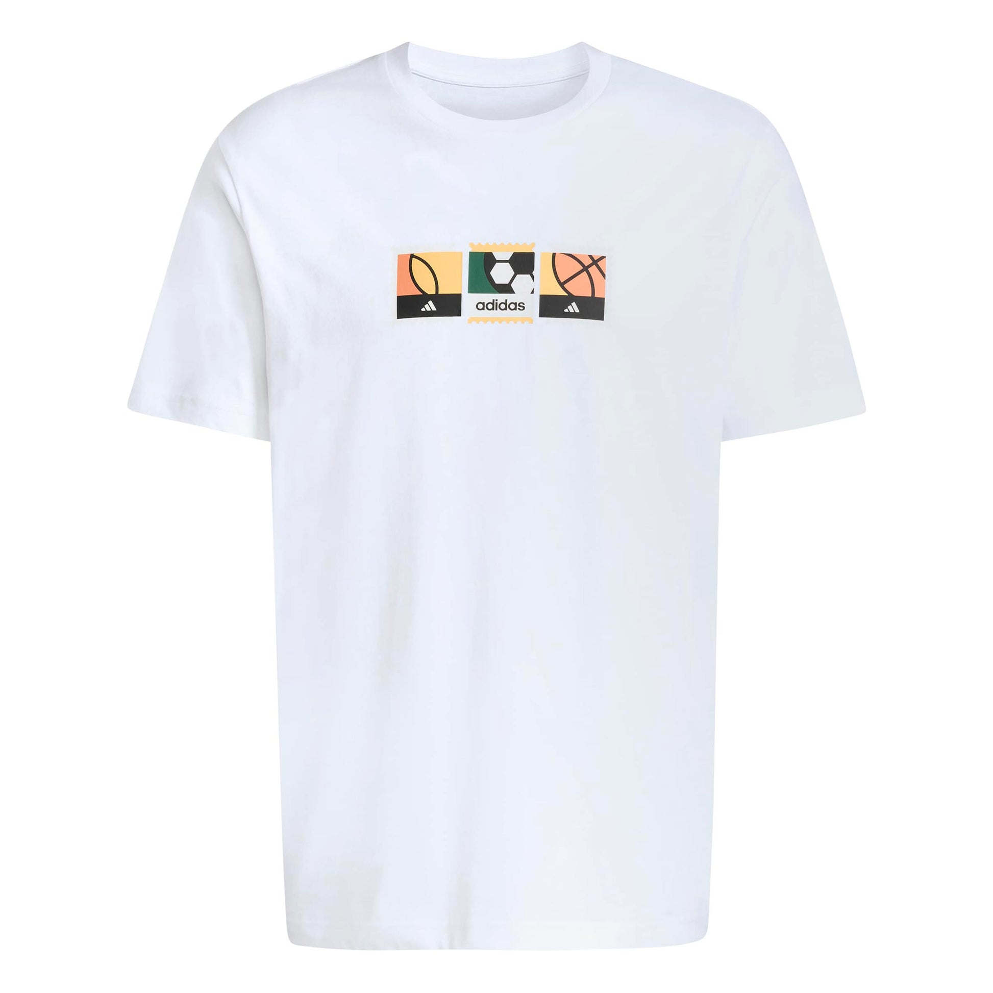 adidas MOS Stamps Graphic T-Shirt Herren - weiß, mehrfarbig