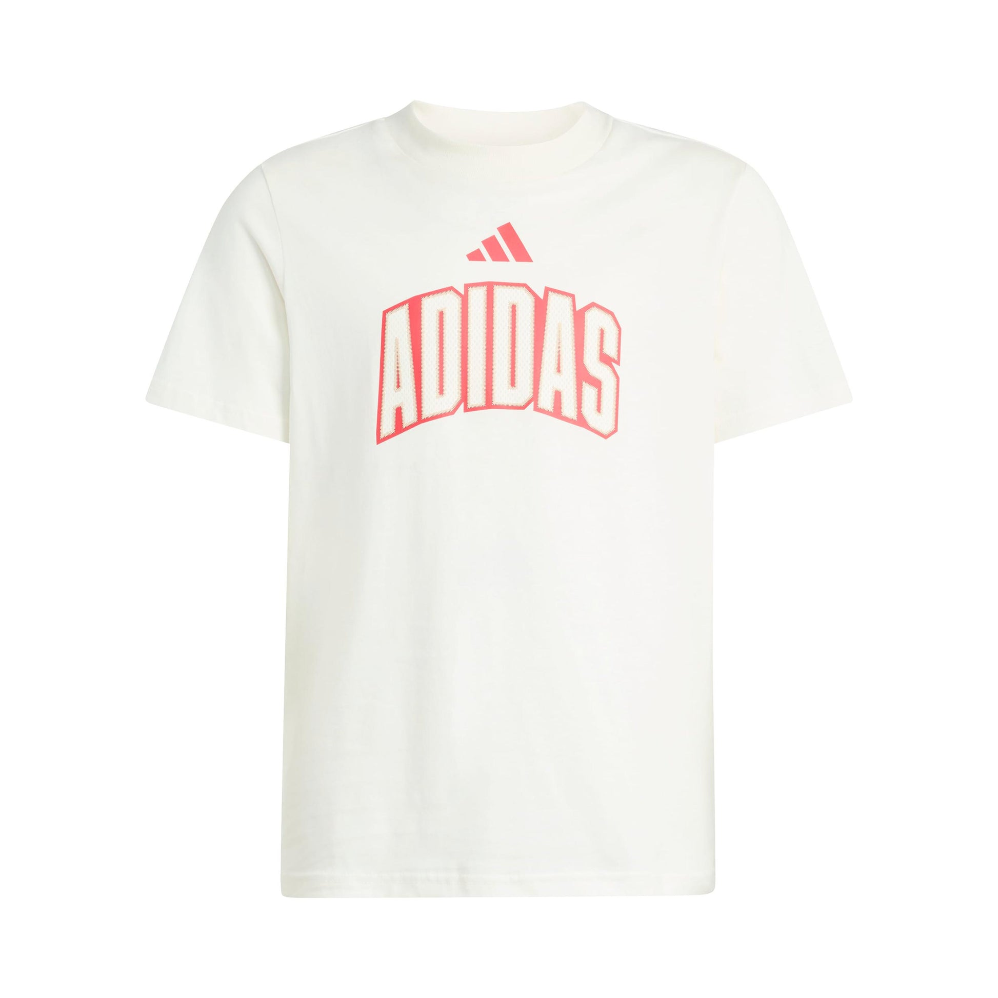 adidas Stadium Lettering T-Shirt Kinder - offwhite, rot