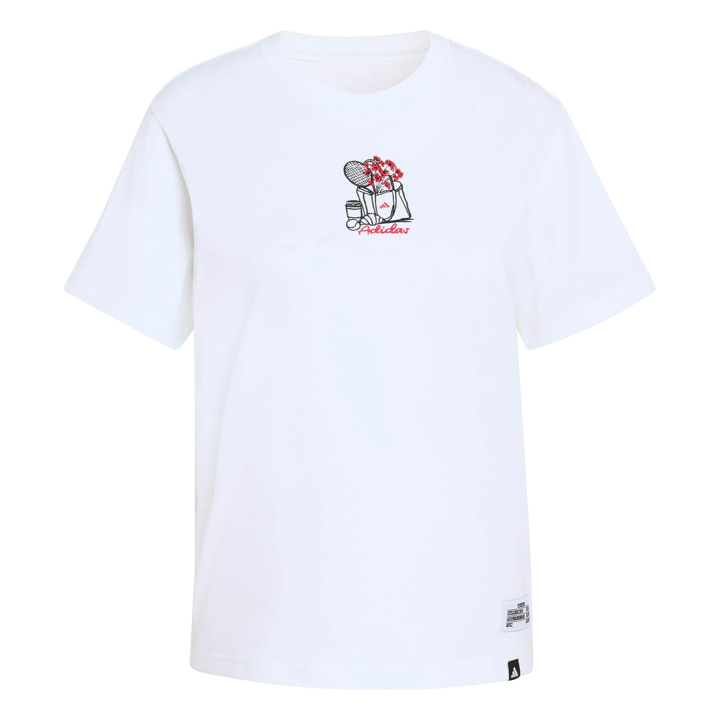 adidas MINI Embroidery Graphic T-shirt Femmes - blanc, multicouleur