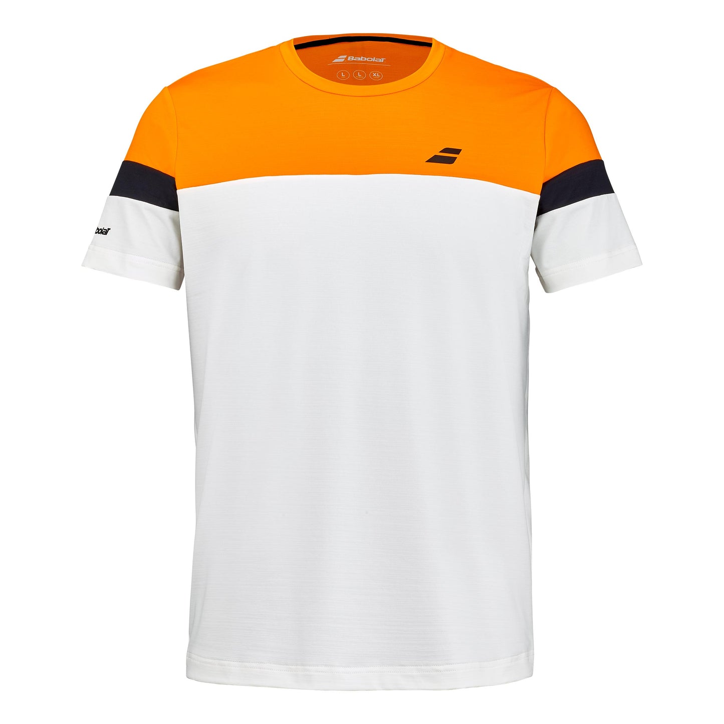 Babolat Performance Crew Neck T-shirt Hommes - crème, orange