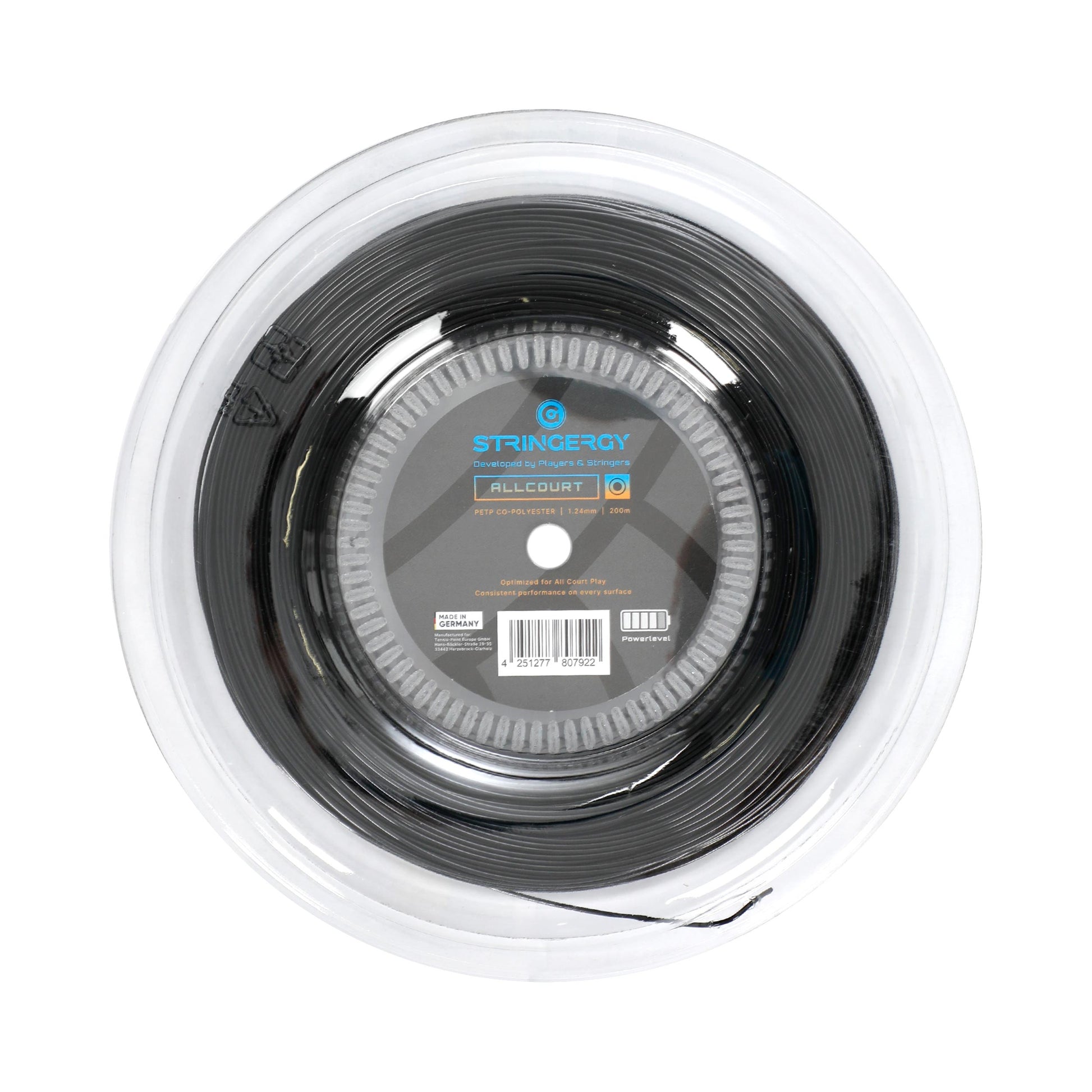 Stringergy Allcourt  Saitenrolle 220m - schwarz