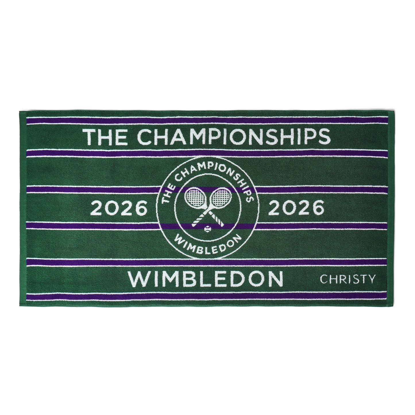 Christy Wimbledon Champ Serviette - vert, lilas