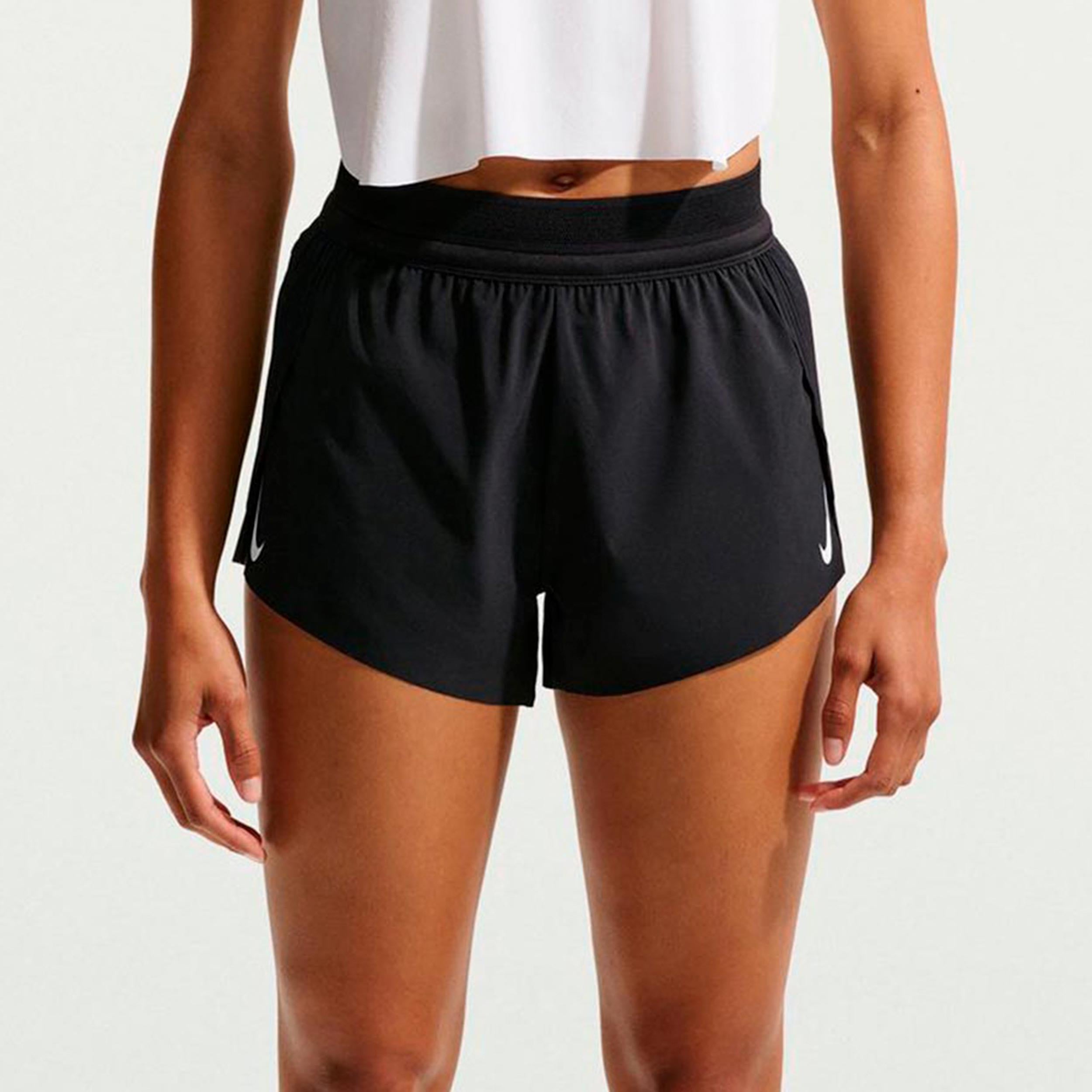 Nike AeroSwift Pantaloncini da corsa Donna - nero, bianco