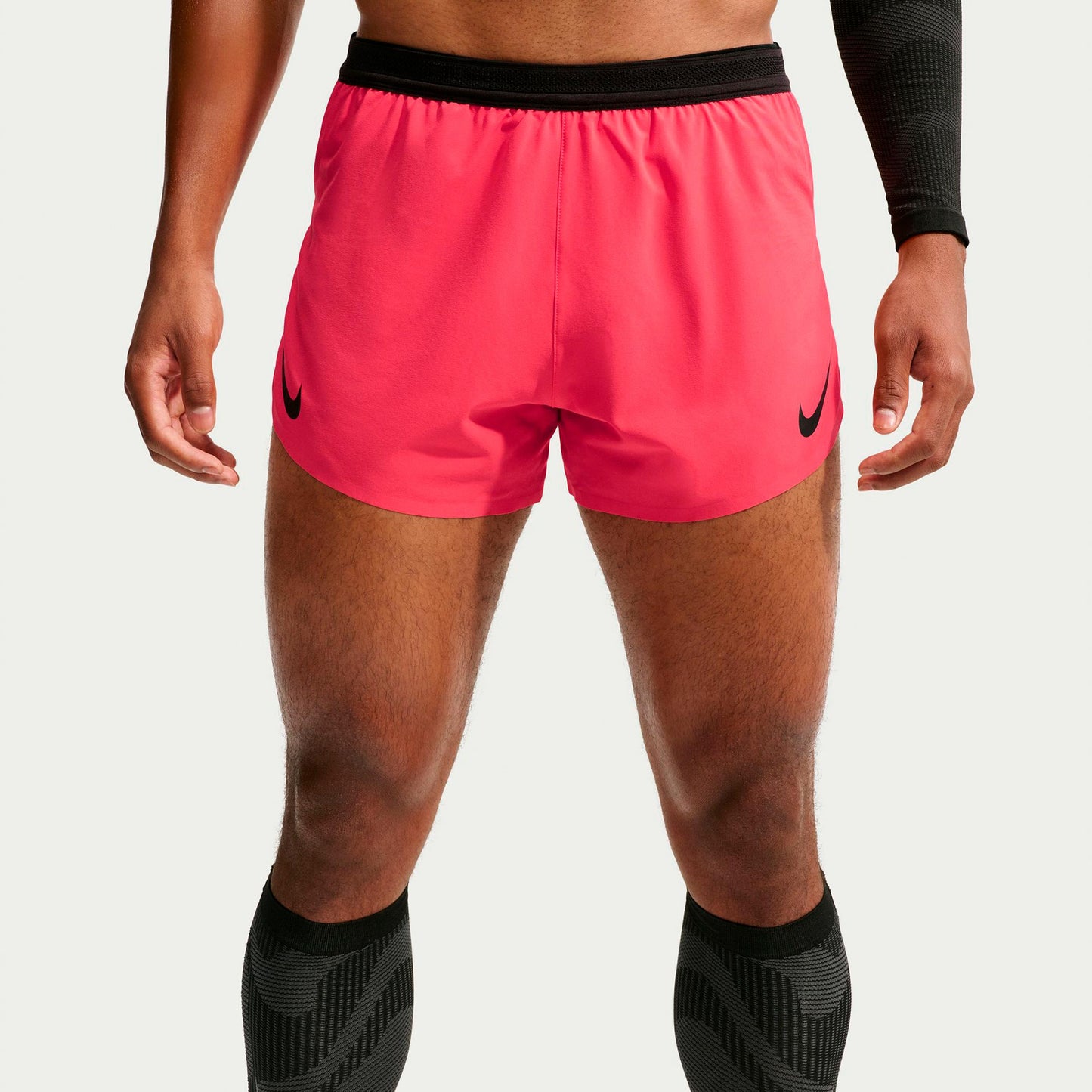 Nike AeroSwift  Pantaloncini da corsa Uomini - rosso, nero