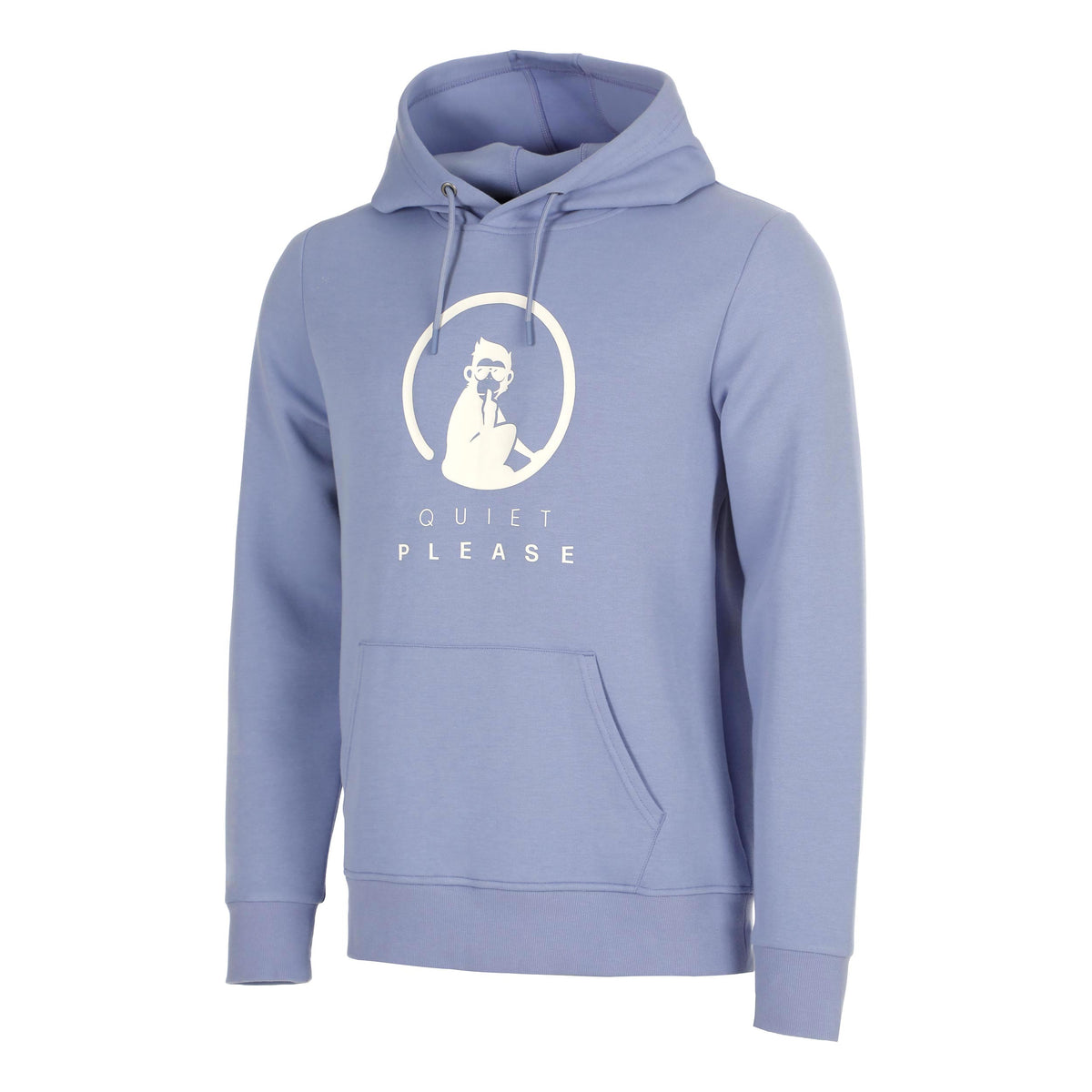 Quiet Please Baseline Felpa con cappuccio Unisex - blu