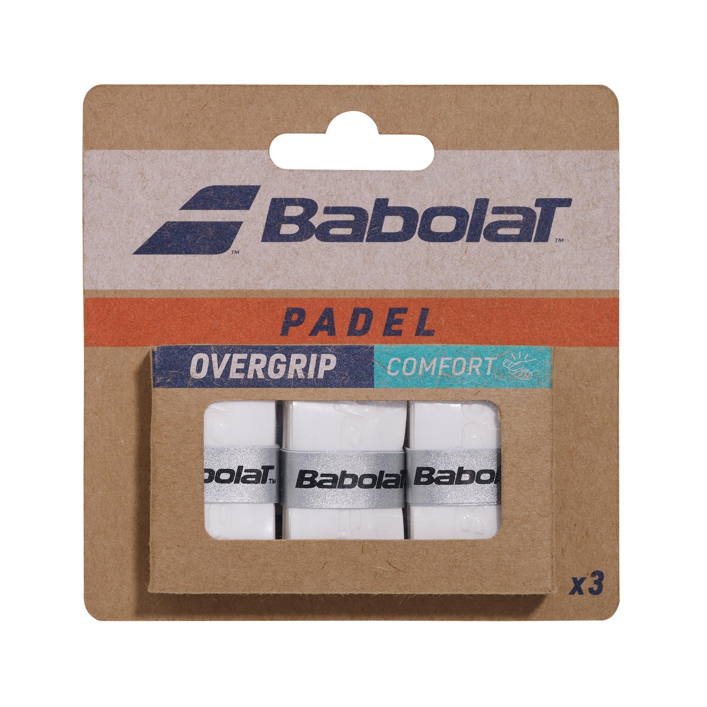 Babolat Comfort Padel X3 Overgrip da padel - bianco