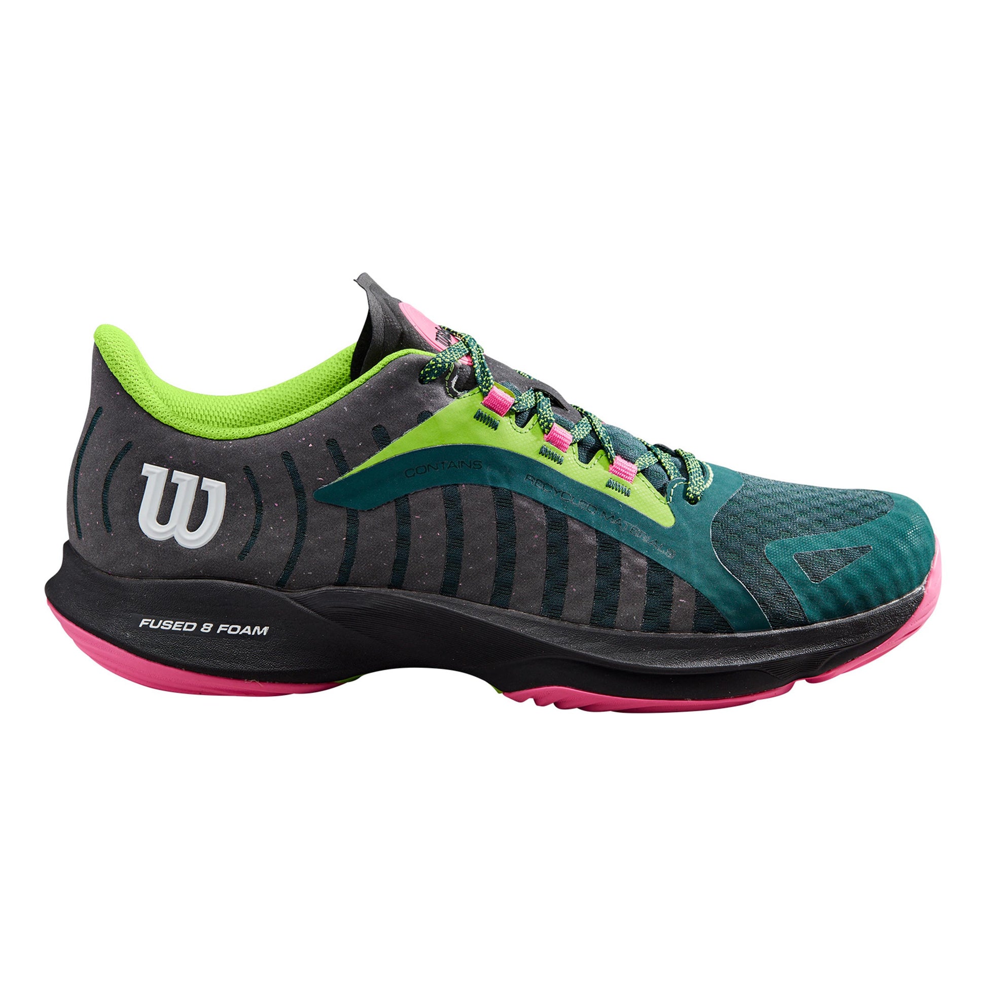 Wilson Hurakn Pro Padelschuh Damen - dunkelgrün, schwarz