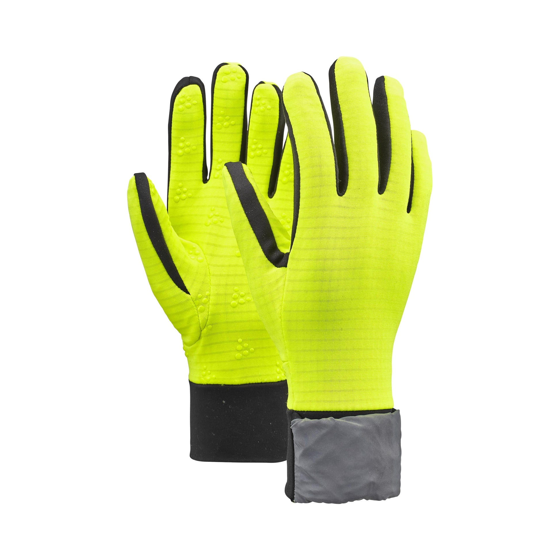 Craft Essence Hybrid Laufhandschuhe Unisex - neongelb, silber