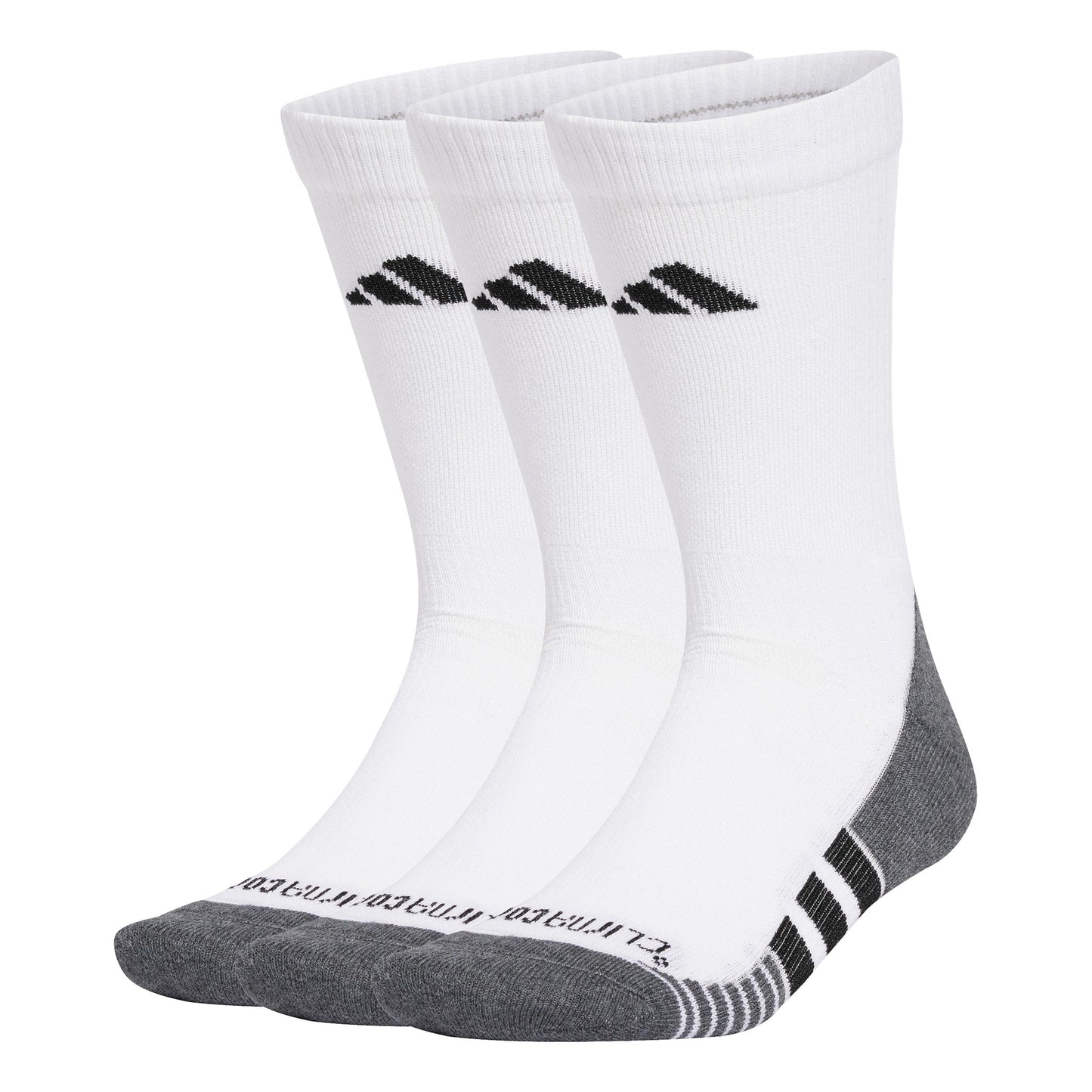 adidas Performance Cushioned Crew Chaussettes de running Unisex - blanc, noir