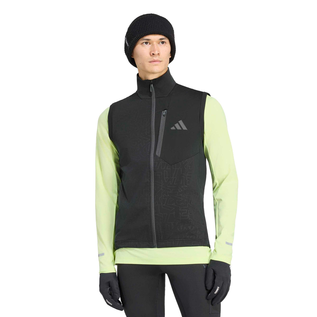 adidas Terrex XPR Softshell Gilet da corsa Uomini - nero
