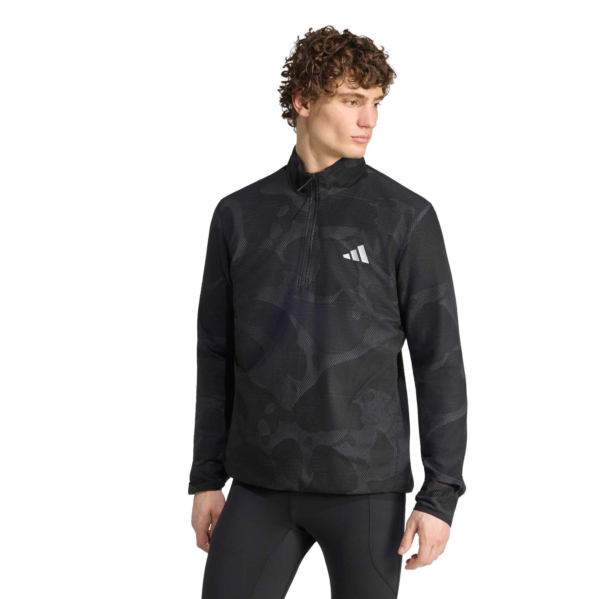 adidas adi365 Climawarm+ Camicia da corsa Uomini - nero