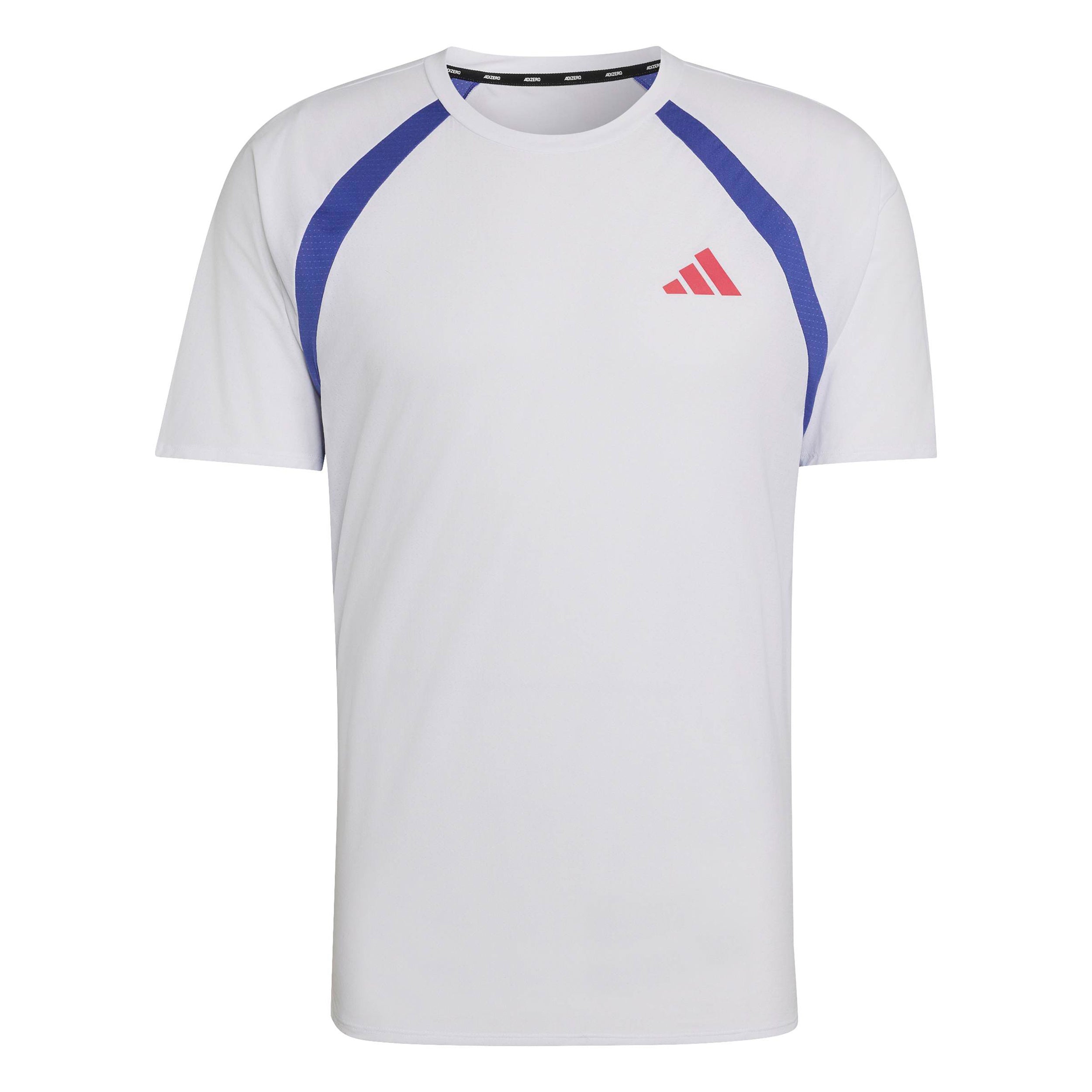 adidas adizero Archive Camicia da corsa Uomini - bianco, blu
