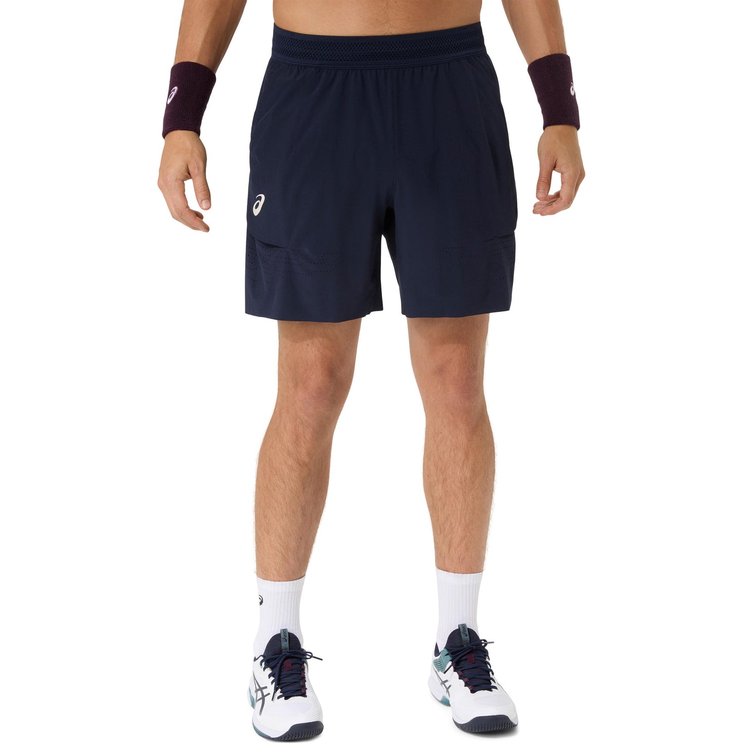 ASICS Match Laser Cut 7in Shorts Herren - dunkelblau