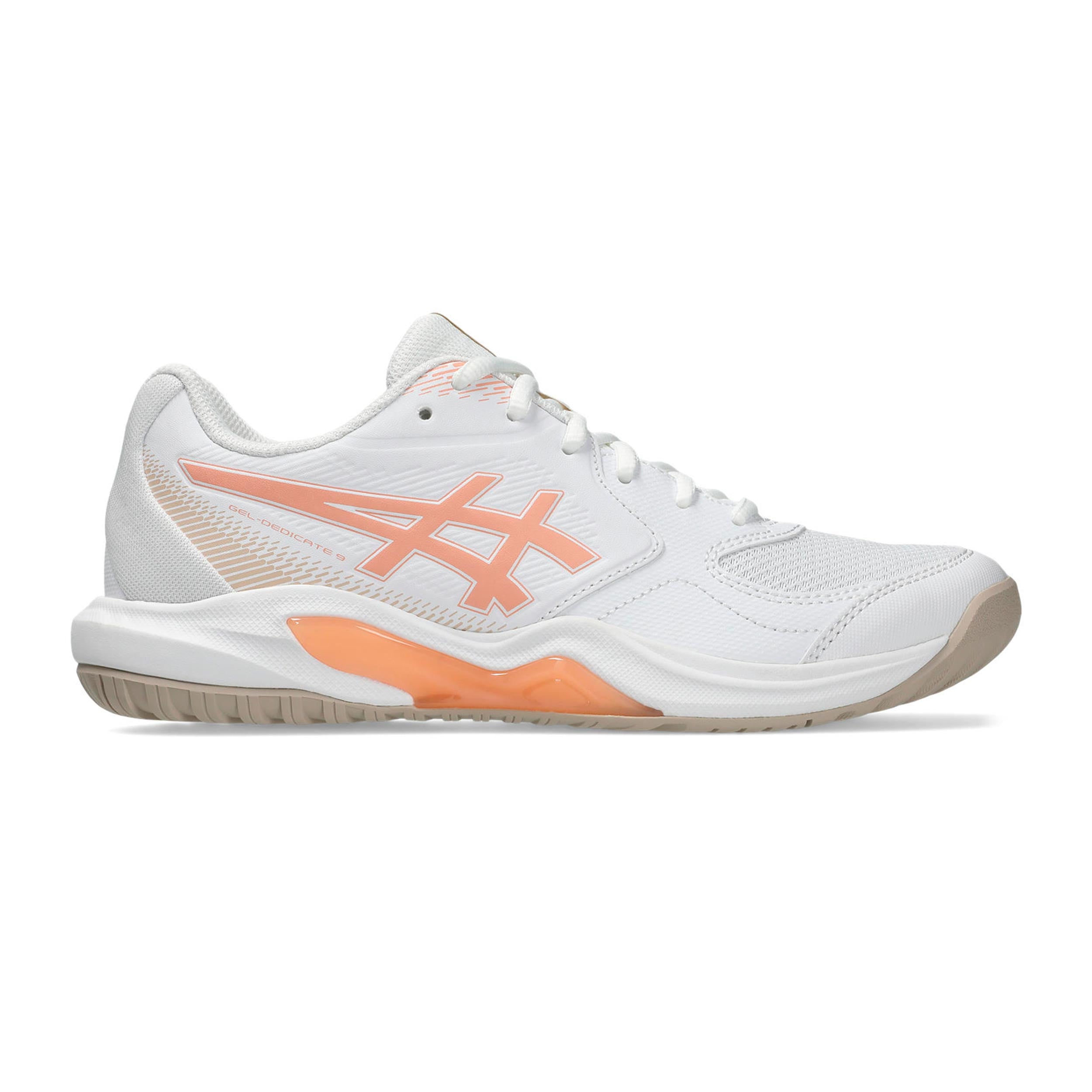 ASICS Gel-Dedicate 9 Allcourtschuh Damen - weiß, apricot