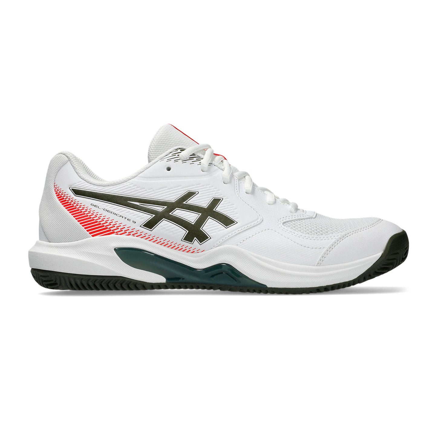 ASICS Gel-Dedicate 9 Chaussure terre battue Hommes - blanc, bleu petrol