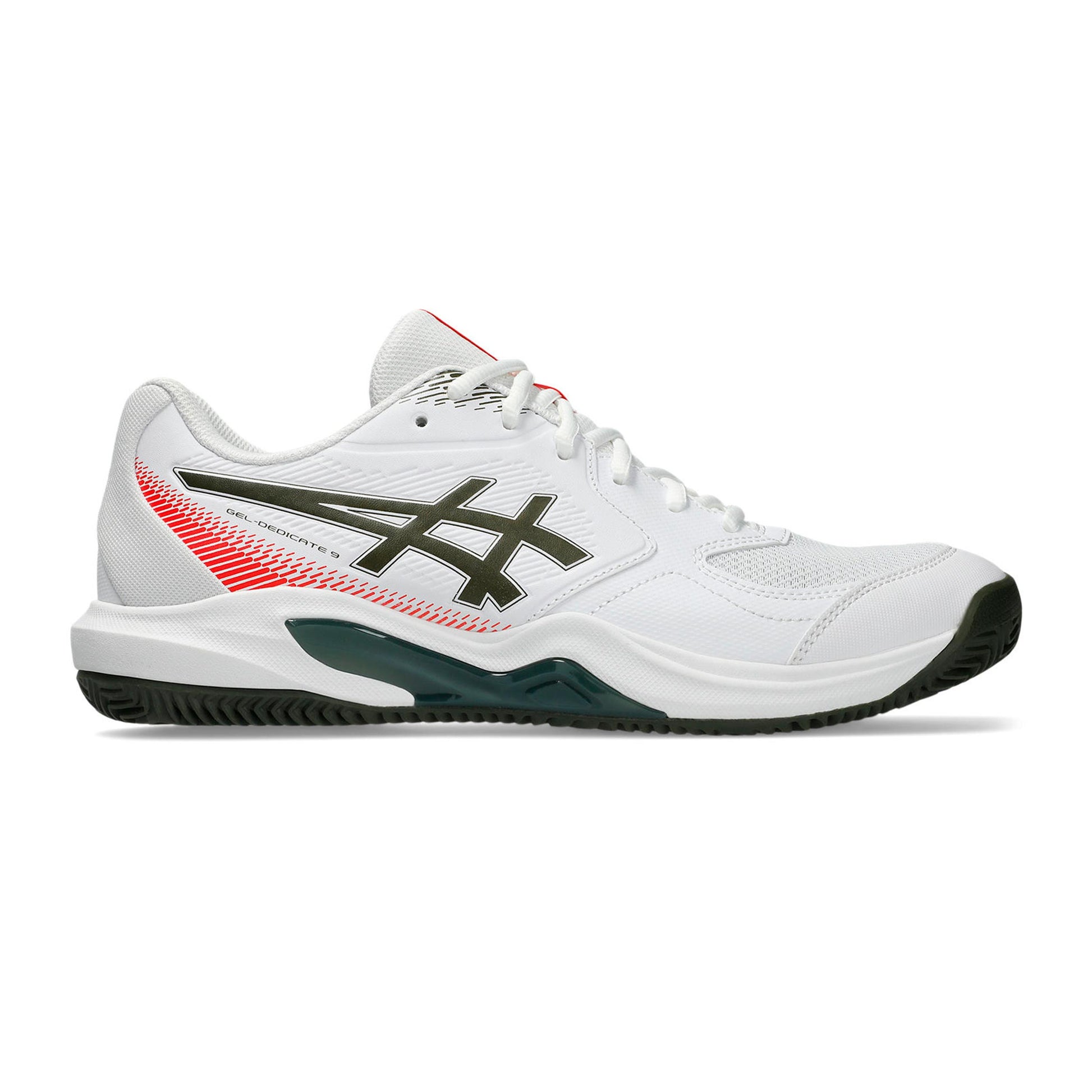 ASICS Gel-Dedicate 9 Chaussure terre battue Hommes - blanc, bleu petrol