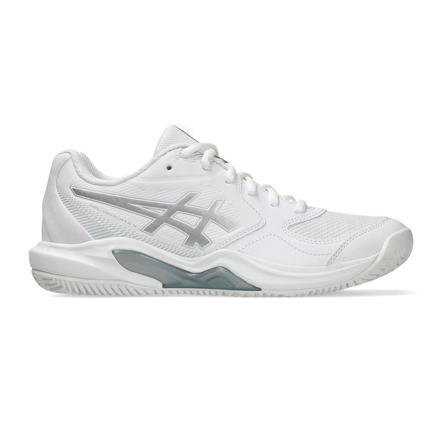 ASICS Gel-Dedicate 9 Scarpa per terra rossa Donna - bianco, argento