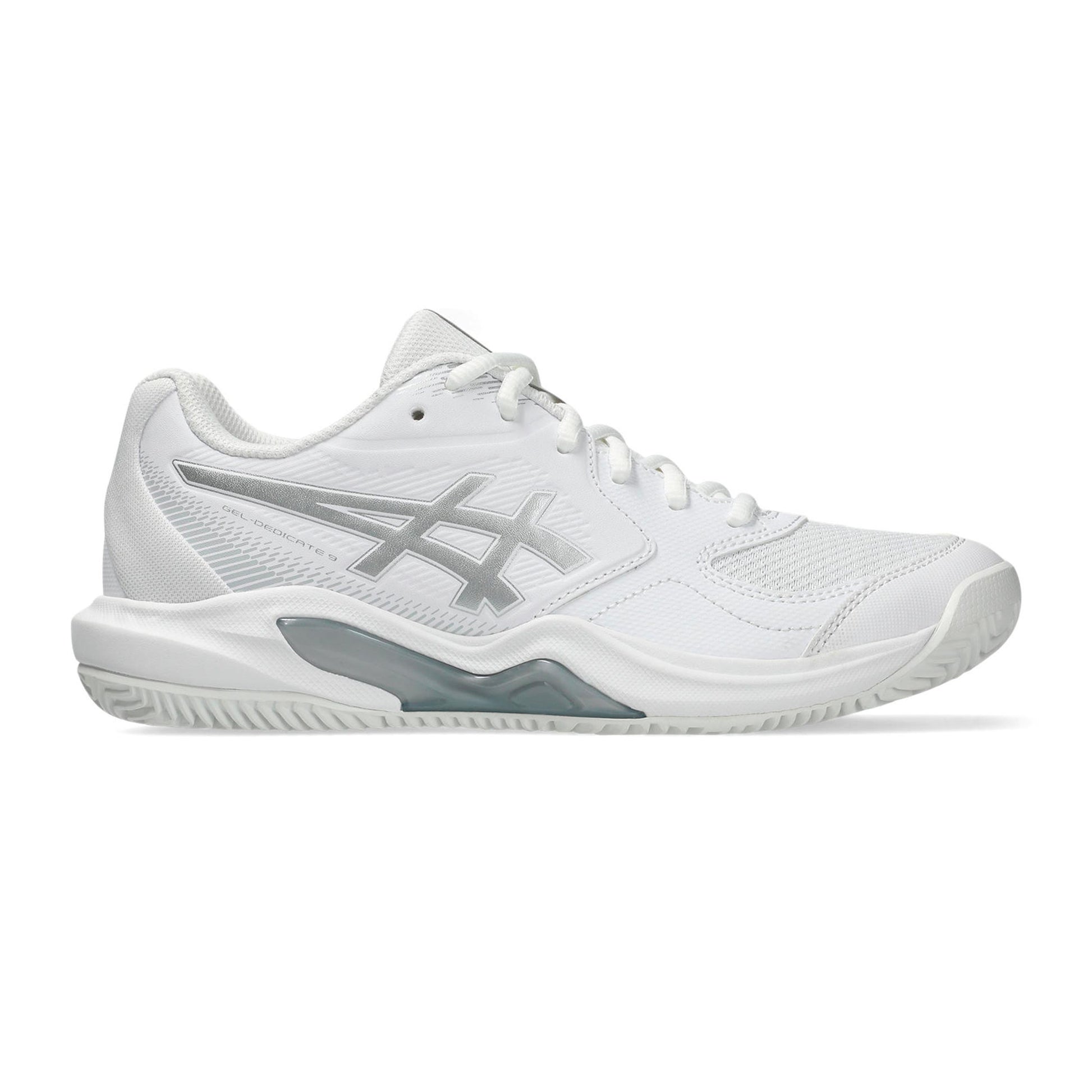 ASICS Gel-Dedicate 9 Scarpa per terra rossa Donna - bianco, argento