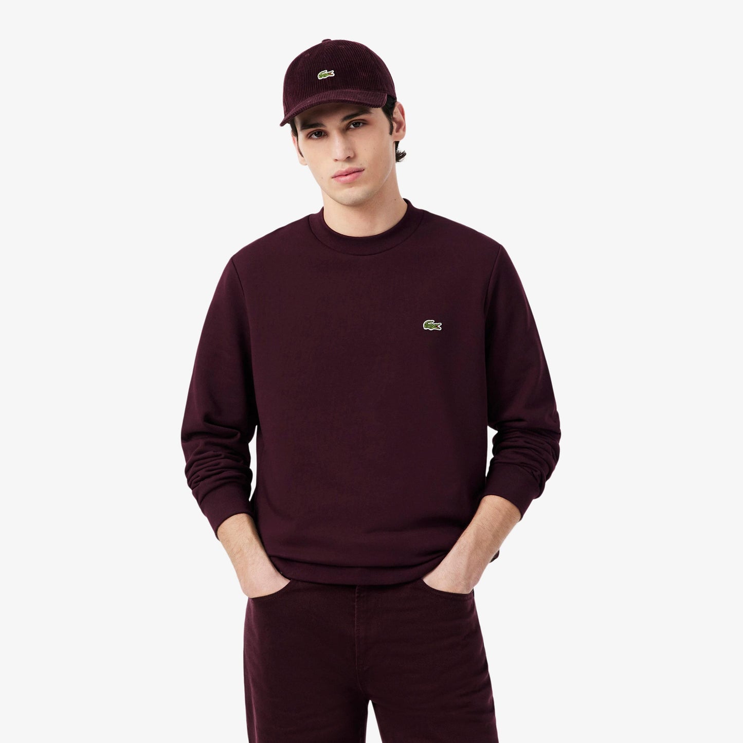 Lacoste Felpa Uomini - rosso scuro