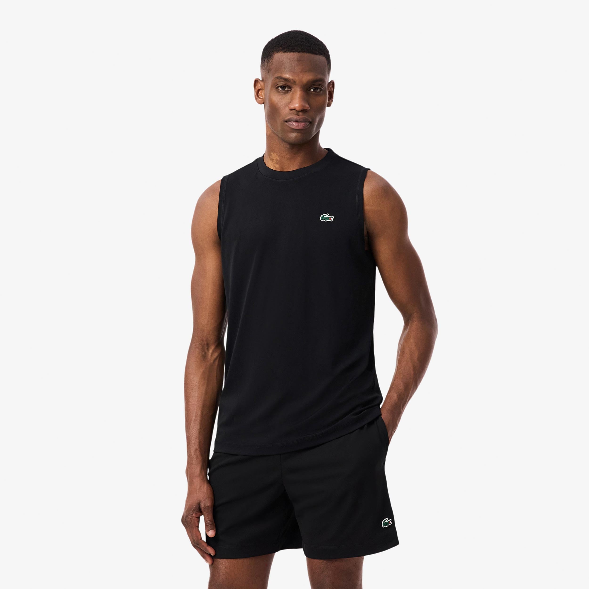 Lacoste Tank-Top Herren - schwarz
