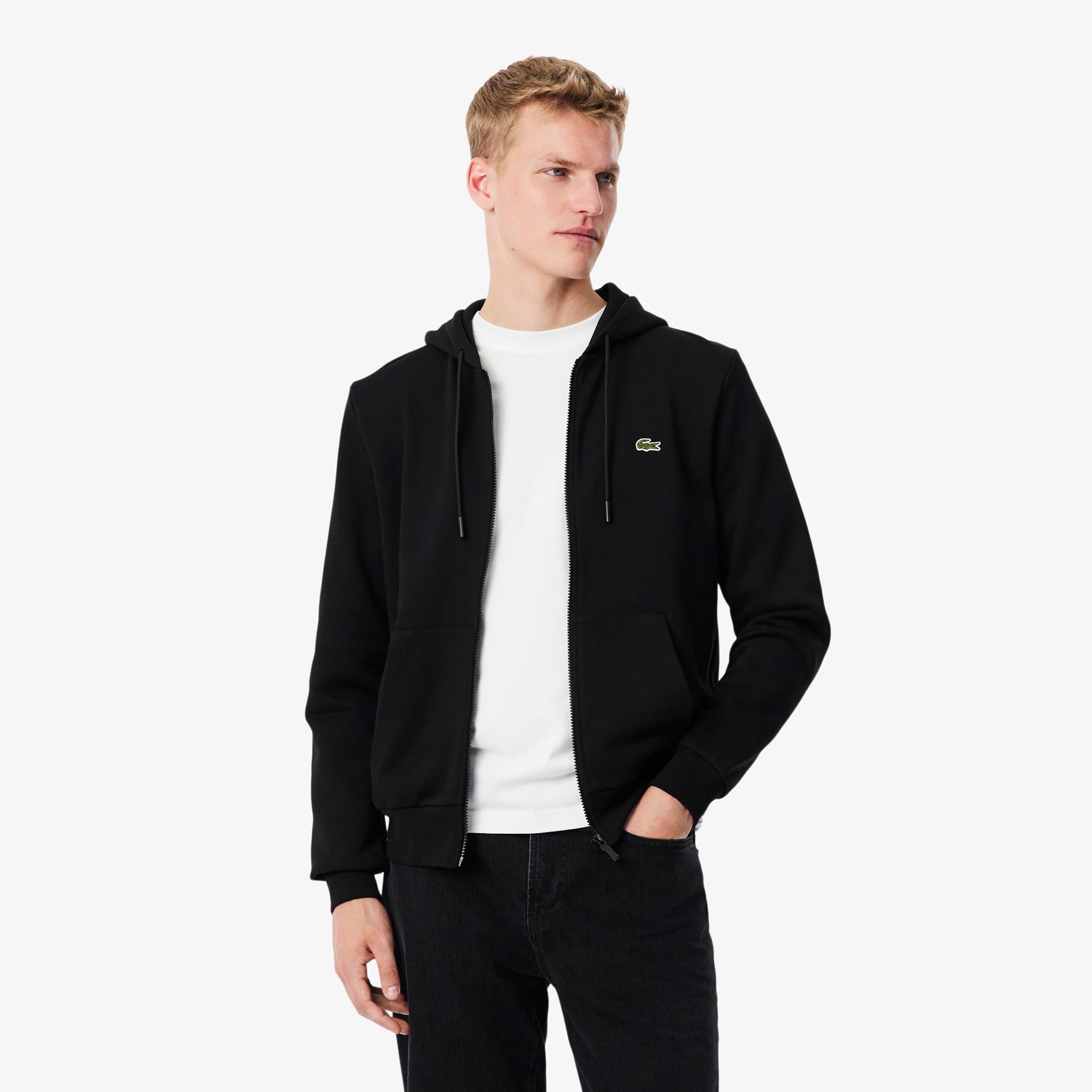 Lacoste Gilet en coton Hommes - noir