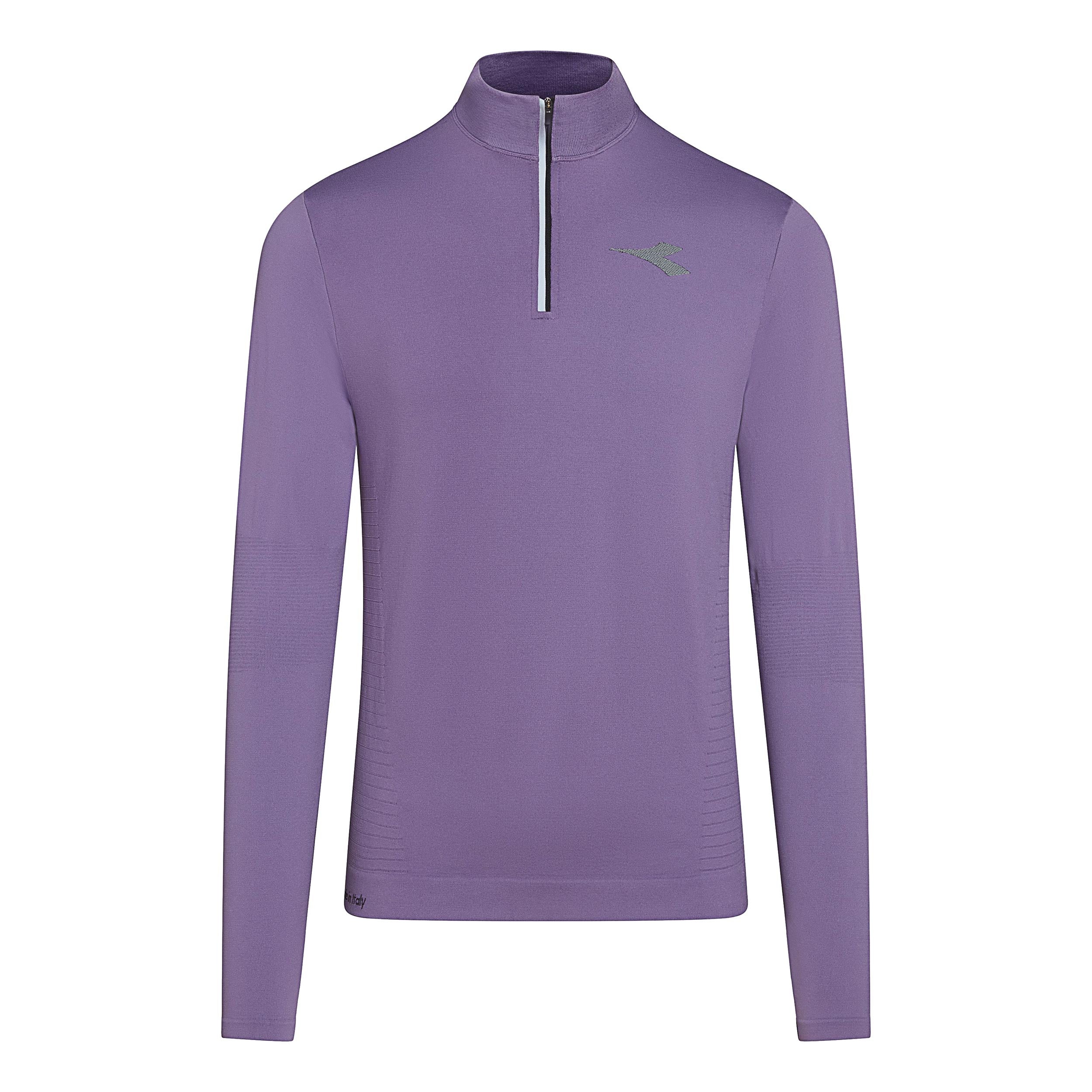 Diadora 1/2 Zip Stratouno Manica lunga Uomini - viola