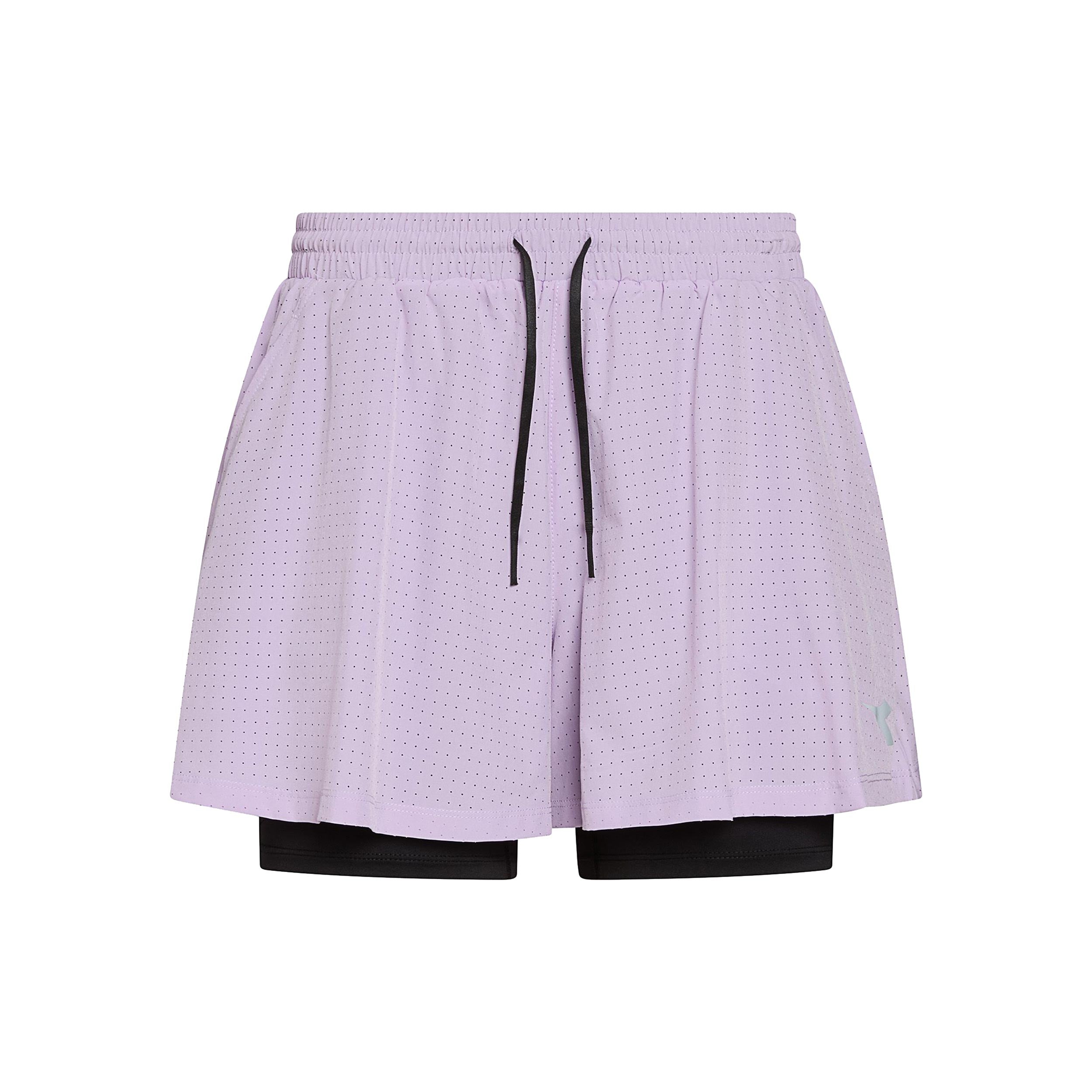 Diadora 2in1 Shorts Damen - flieder
