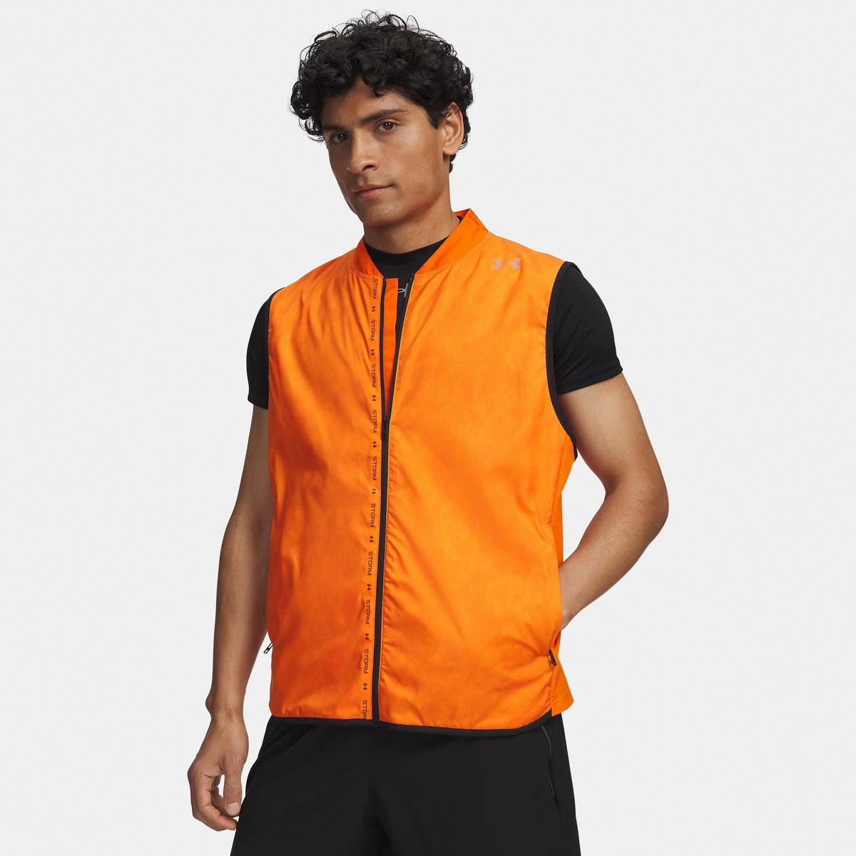Under Armour Velociti ColdWeather Storm  Gilets de course Hommes - orange