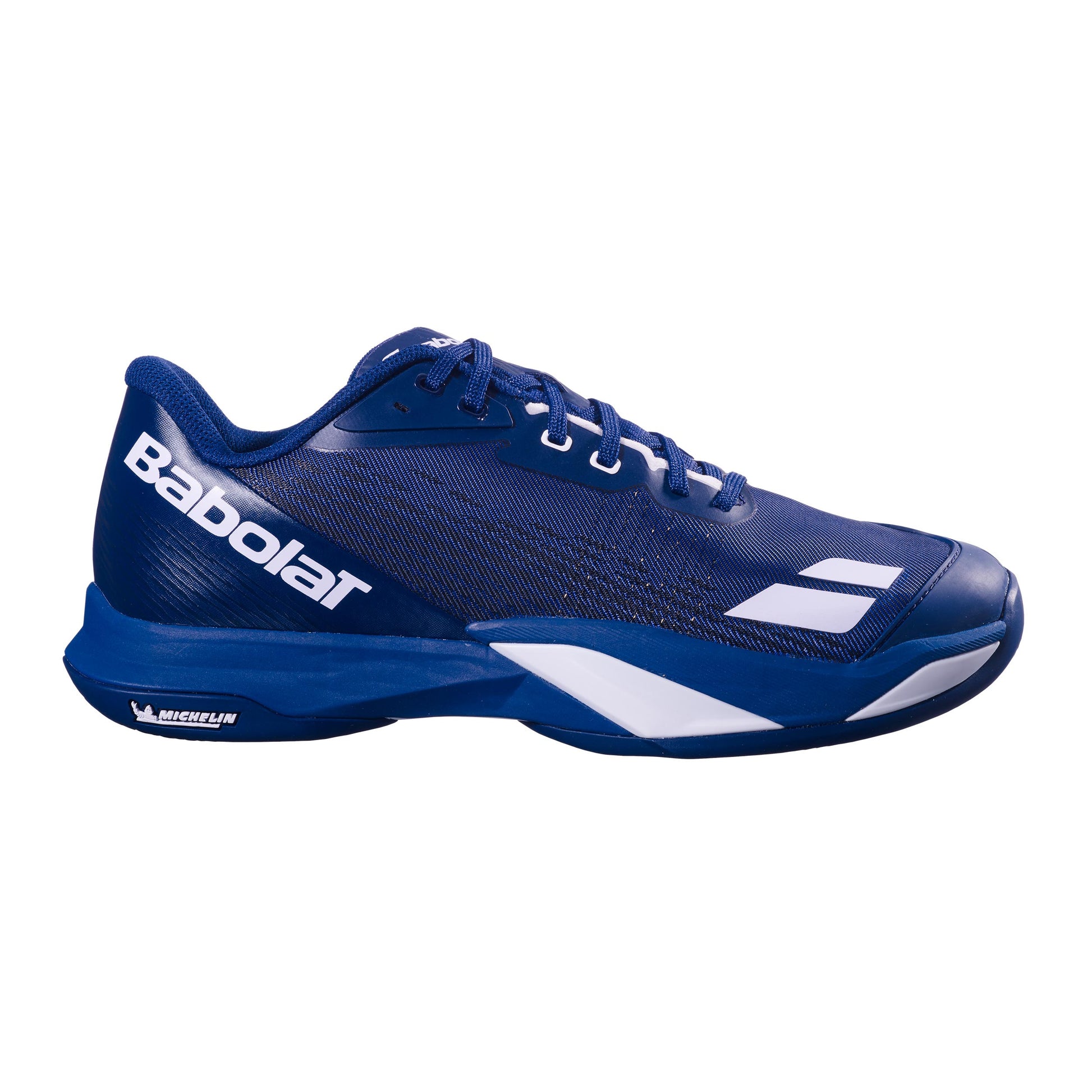 Babolat Jet Mach 4 Scarpa per terra rossa Uomini - blu scuro, bianco