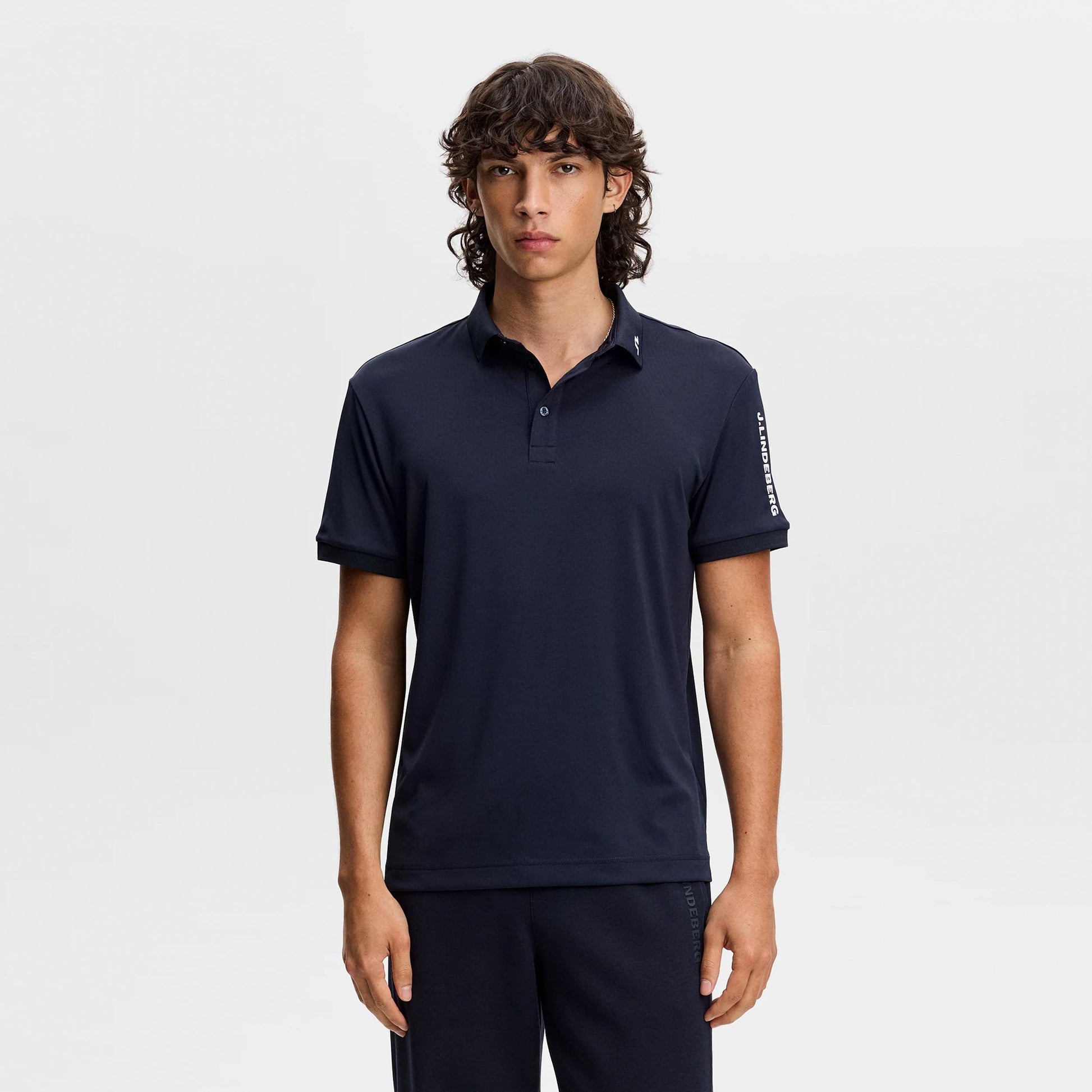 JLindeberg Tour Tech Polo Uomini - blu scuro