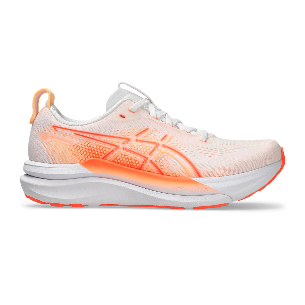 ASICS Gel-Kayano 33 Stabilitätsschuh Damen - weiß, orange