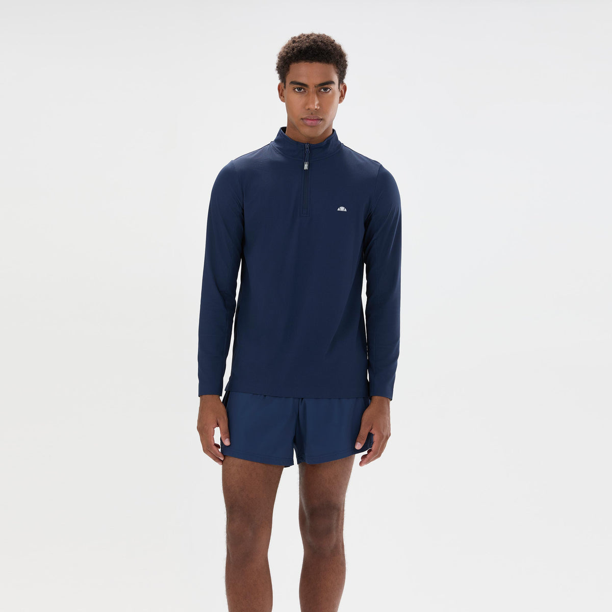 Ellesse Edmond 1/4 Zip Manica lunga Uomini - blu scuro