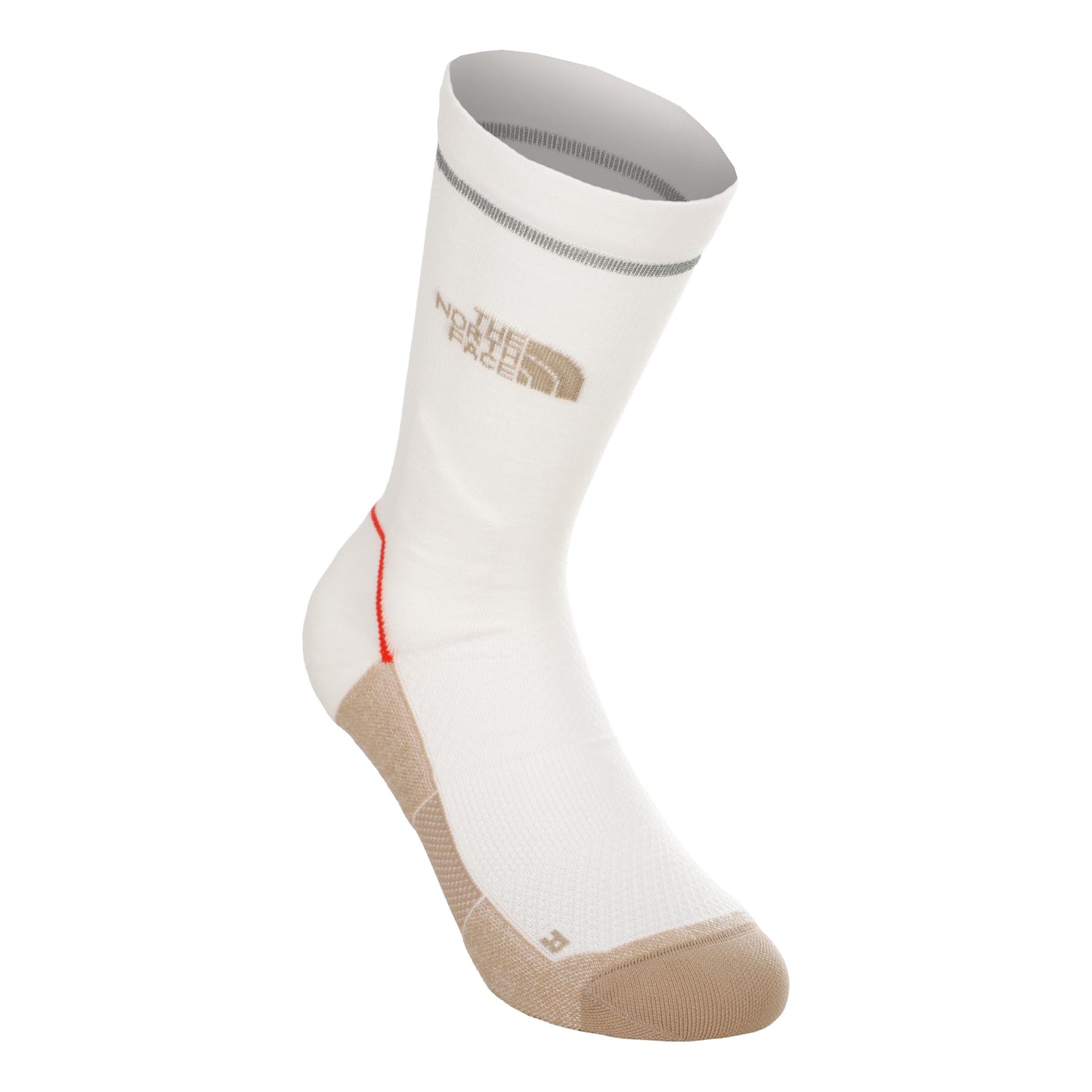 The North Face Trail Run Merino Crew Chaussettes de running Unisex - crème, marron