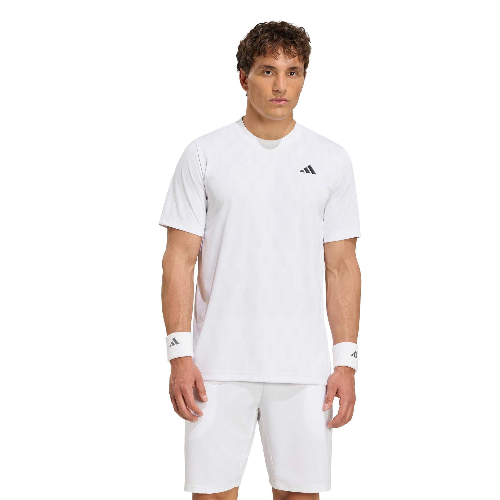 adidas Club Graphic T-Shirt Herren - weiß, hellgrau