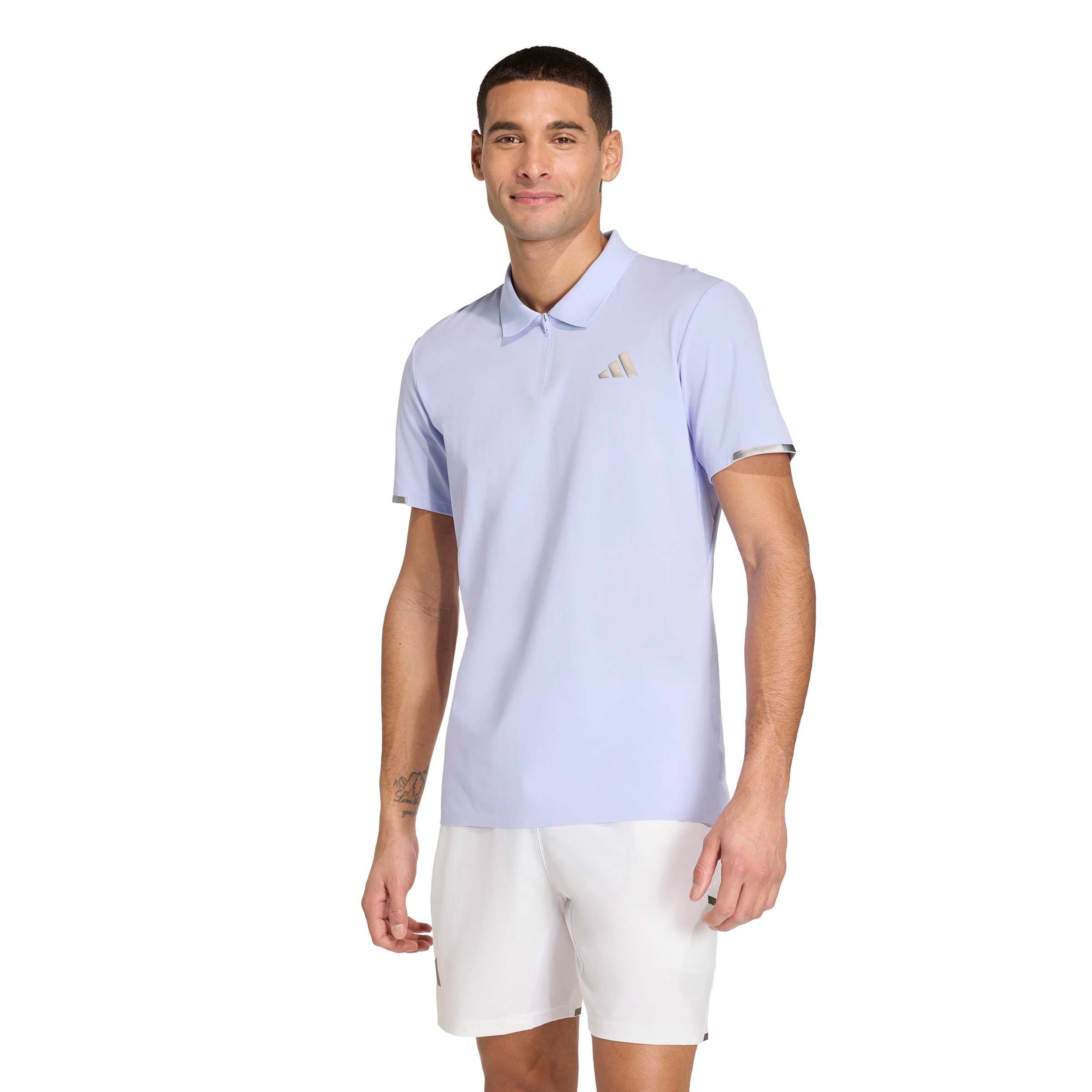 adidas Freelift Pro Polo Hommes - lilas, argent