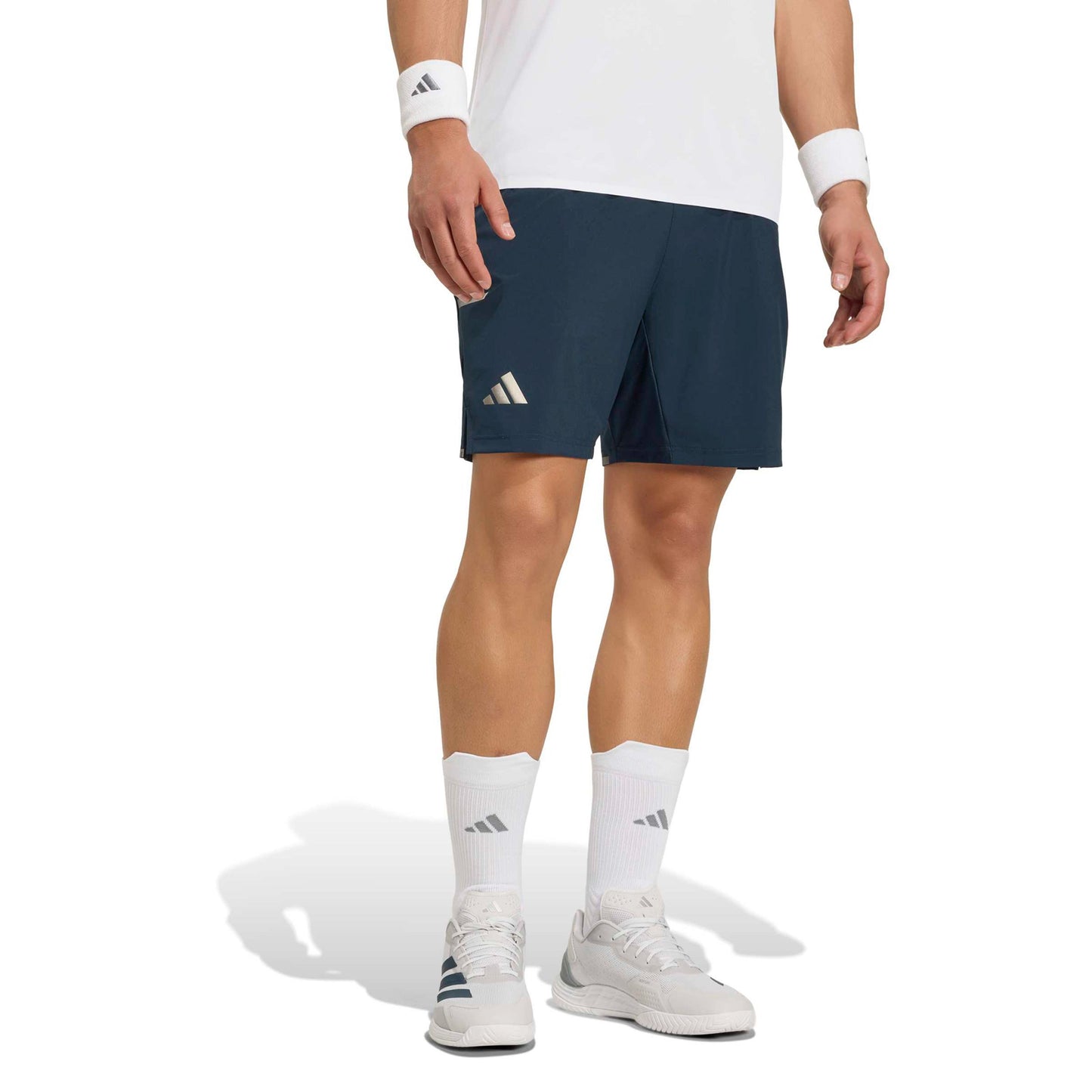 adidas 7Inch Short & Tight Pantaloncini Uomini - grigio-blu, argento