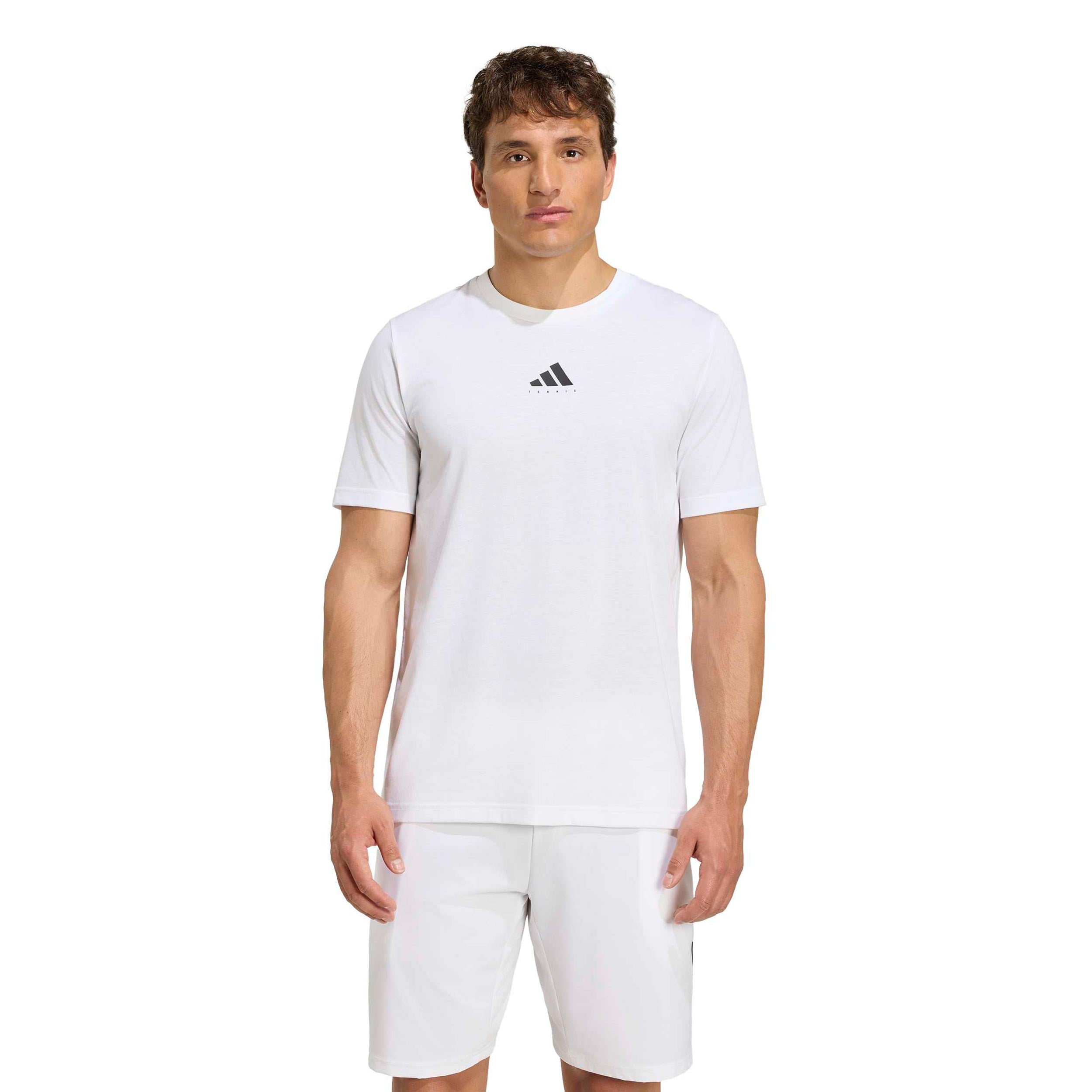 adidas Maglietta Uomini - bianco, multicolore