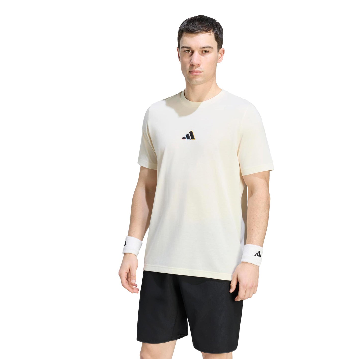 adidas Maglietta Uomini - crema, multicolore