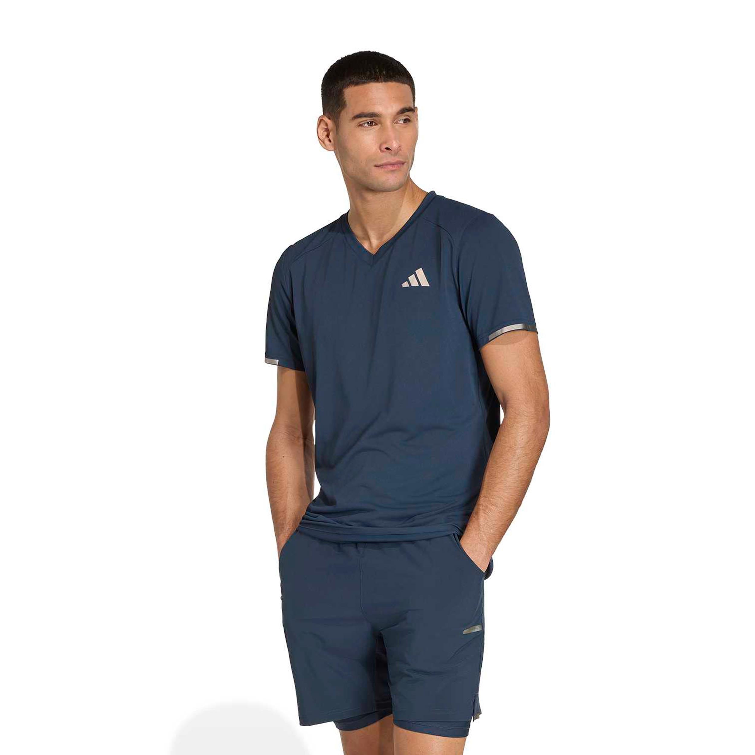 adidas Freelift Pro T-Shirt Herren - blaugrau, silber